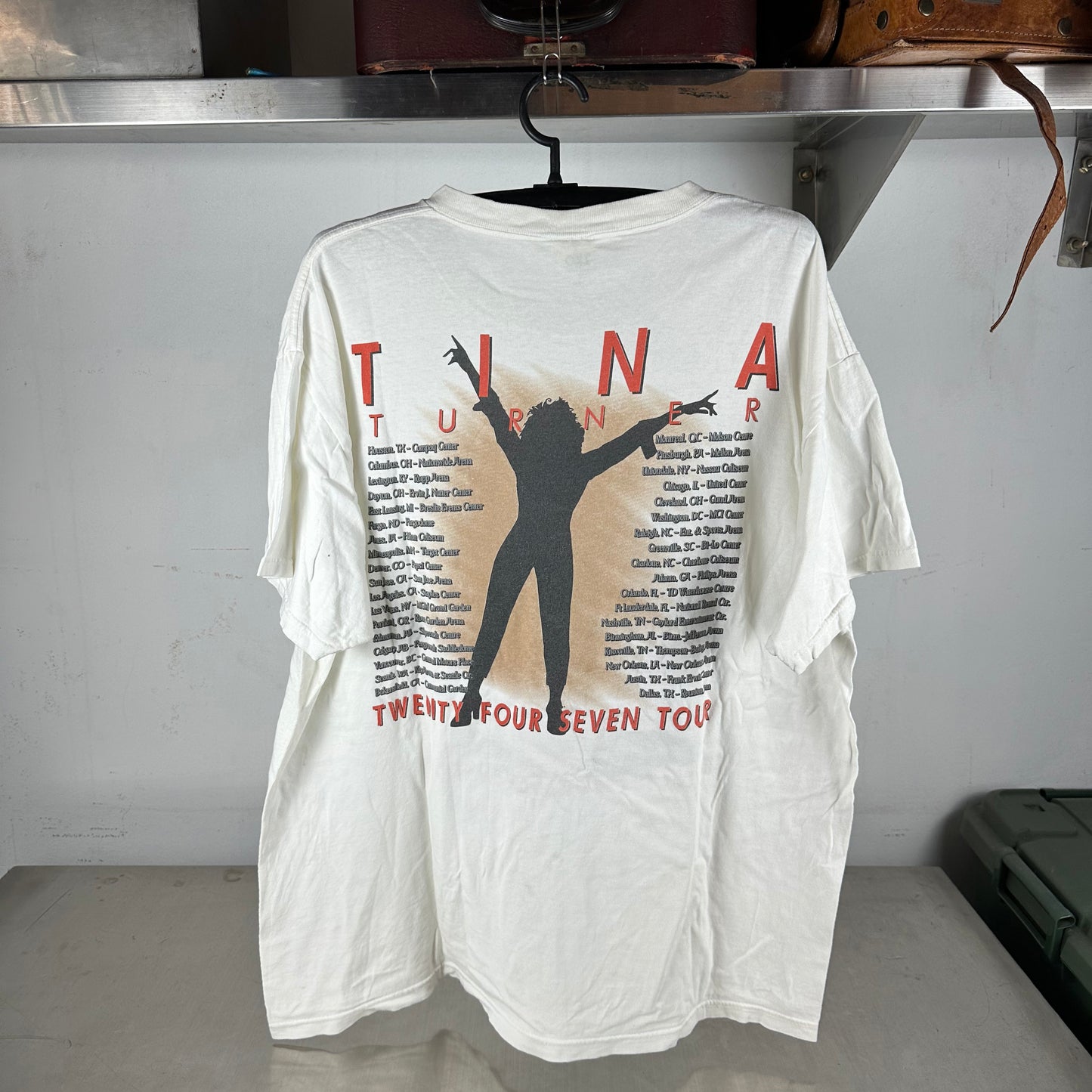 Vintage 90s Tina Turner Twenty Four Seven Tour Concert T-Shirt