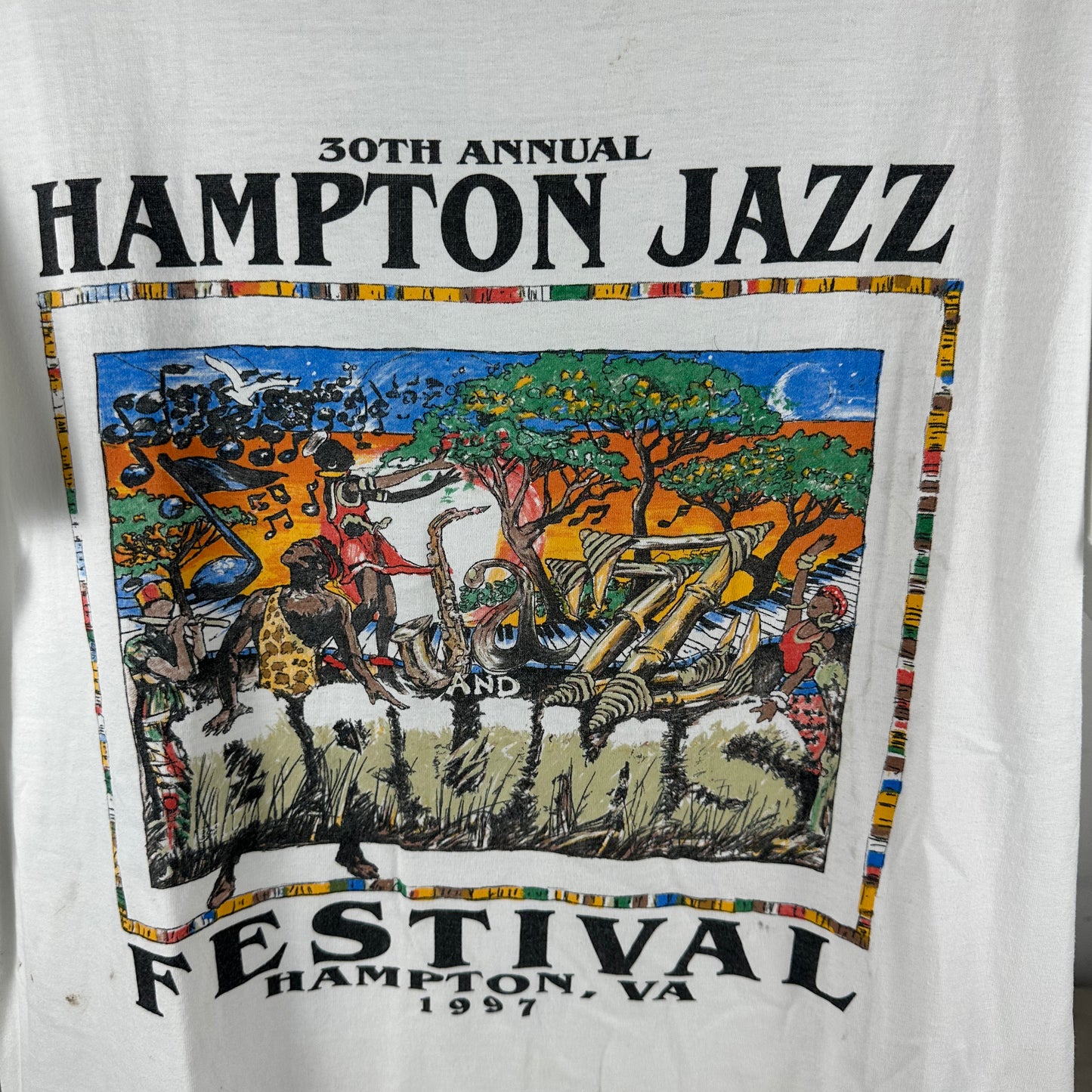 Vintage 1997 Hampton Jazz Festival BB King Patti Labelle Glady Knight T-shirt