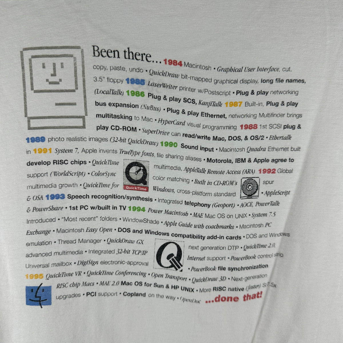 Vintage 90s Apple Computers Been there Done That! Promo Single Stitch T-shirt