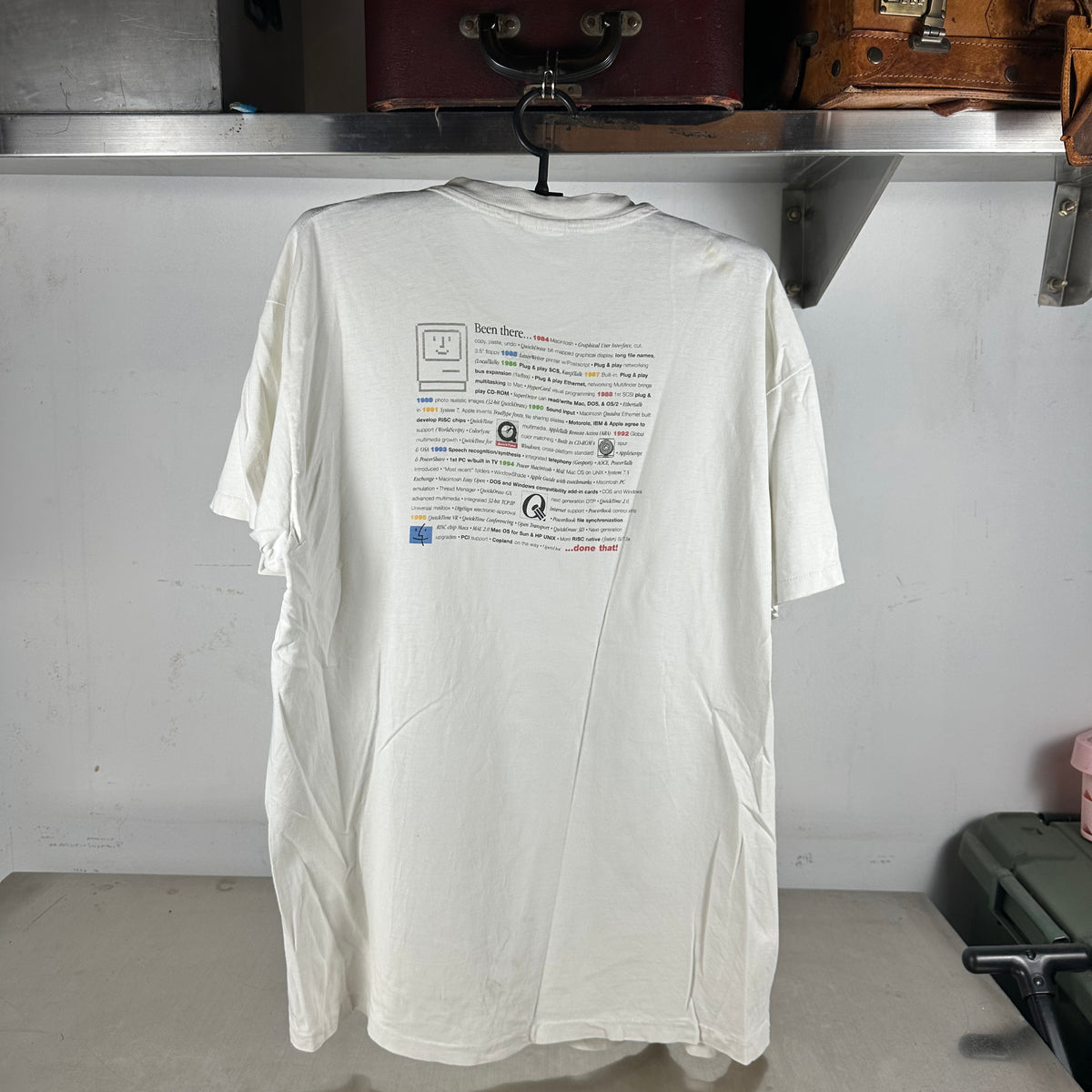 Vintage 90s Apple Computers Been there Done That! Promo Single Stitch T-shirt