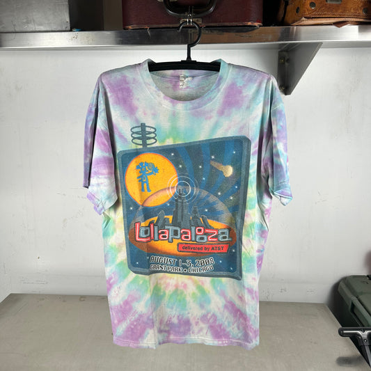 2008 Lollapalooza Festival Radiohead Kanye West Tie-dye T-shirt