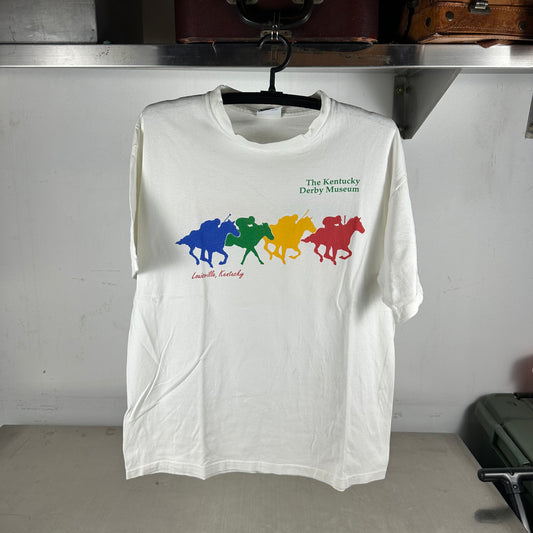 Vintage 90s Kentucky Derby Museum Horse Race Single Stitch T-shirt