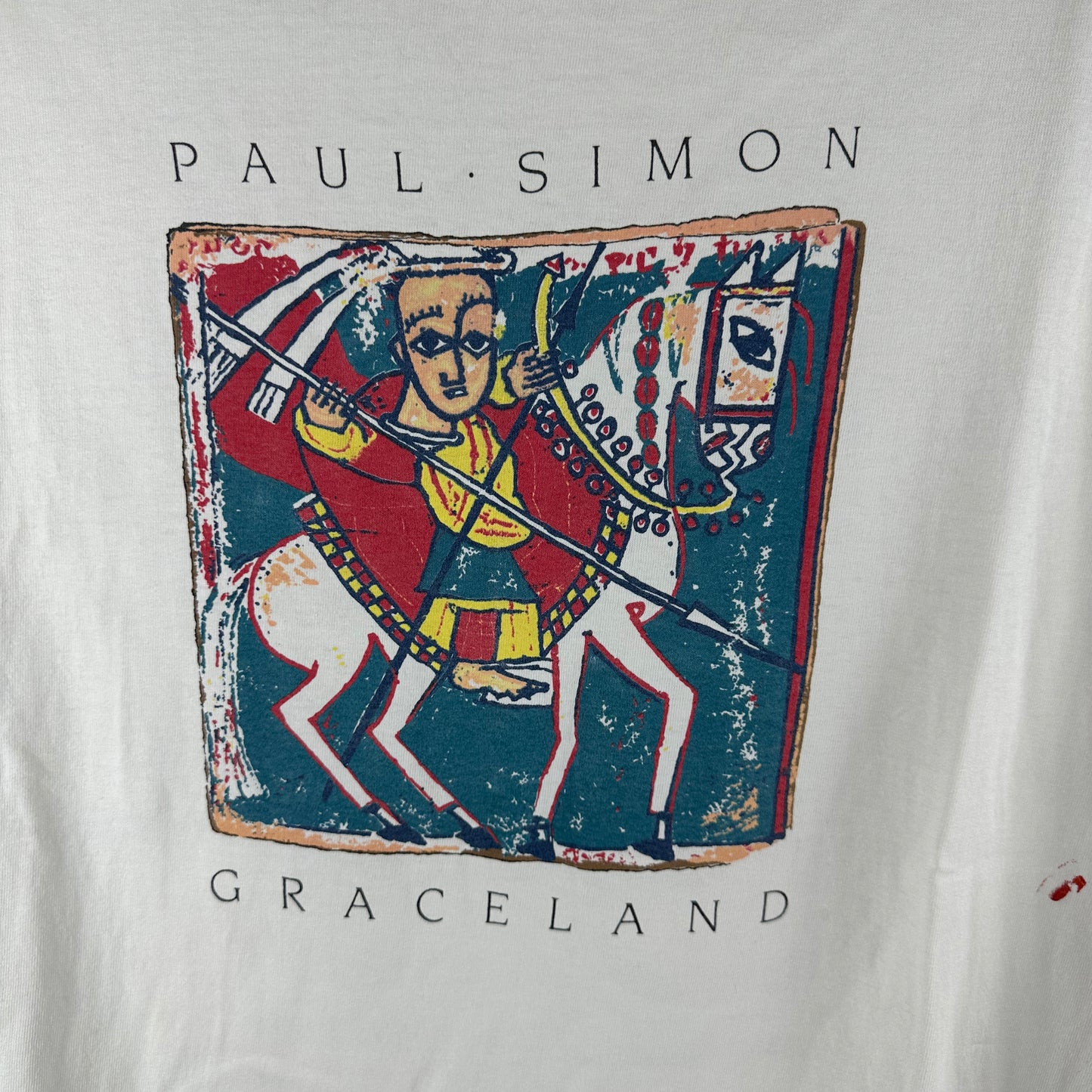 Vintage 80s Paul Simon Graceland You Can Call Me Al Single Stitch T-shirt