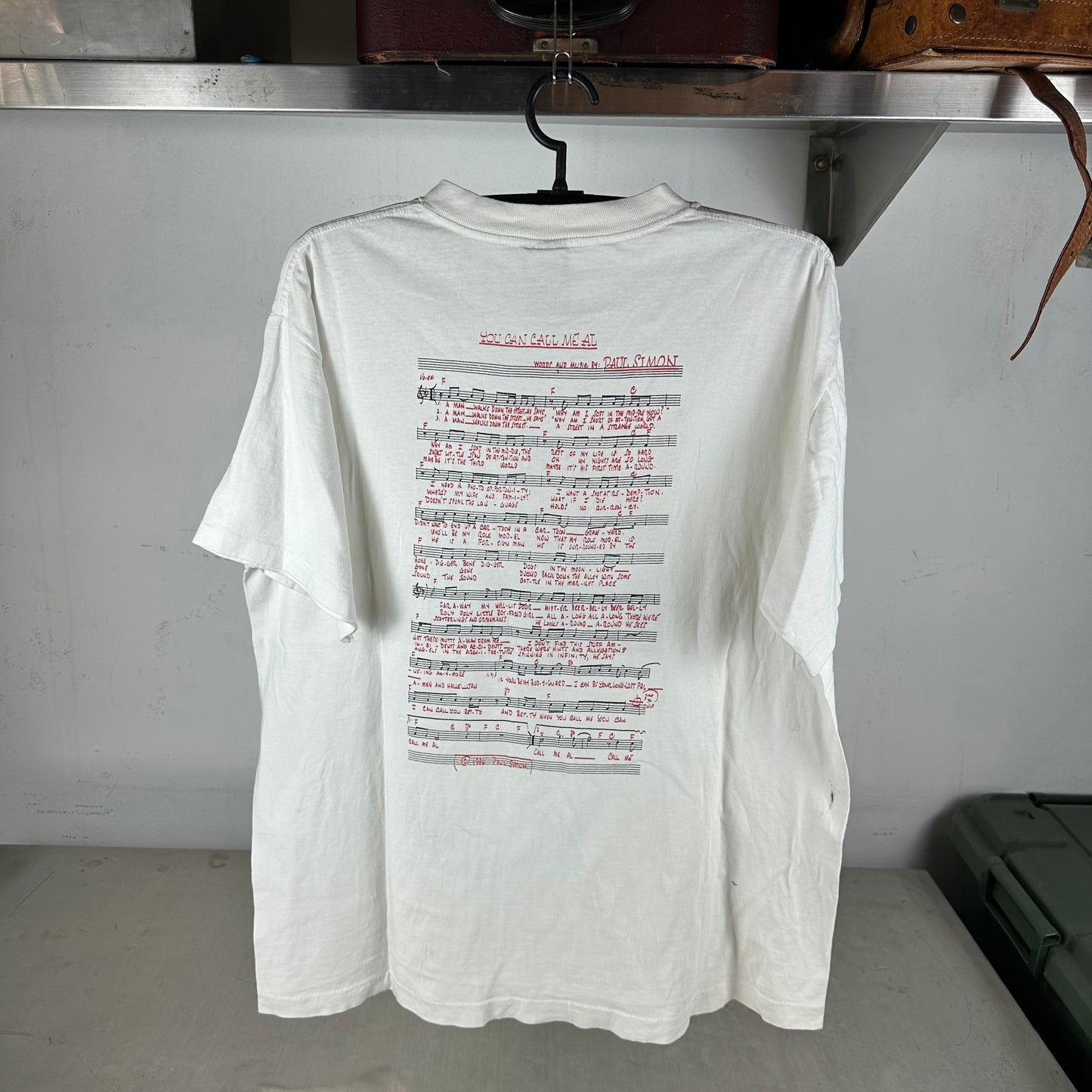 Vintage 80s Paul Simon Graceland You Can Call Me Al Single Stitch T-shirt