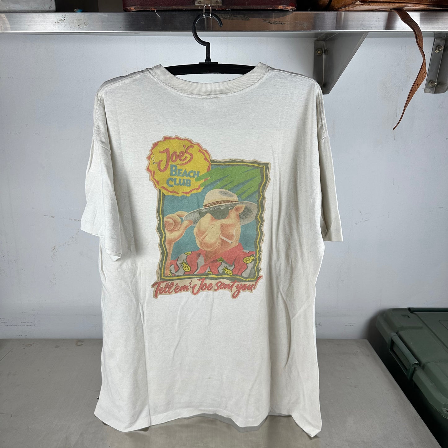 Vintage 90s Camel Cigarettes Joe's Beach Club Promo Single Stitch T-shirt