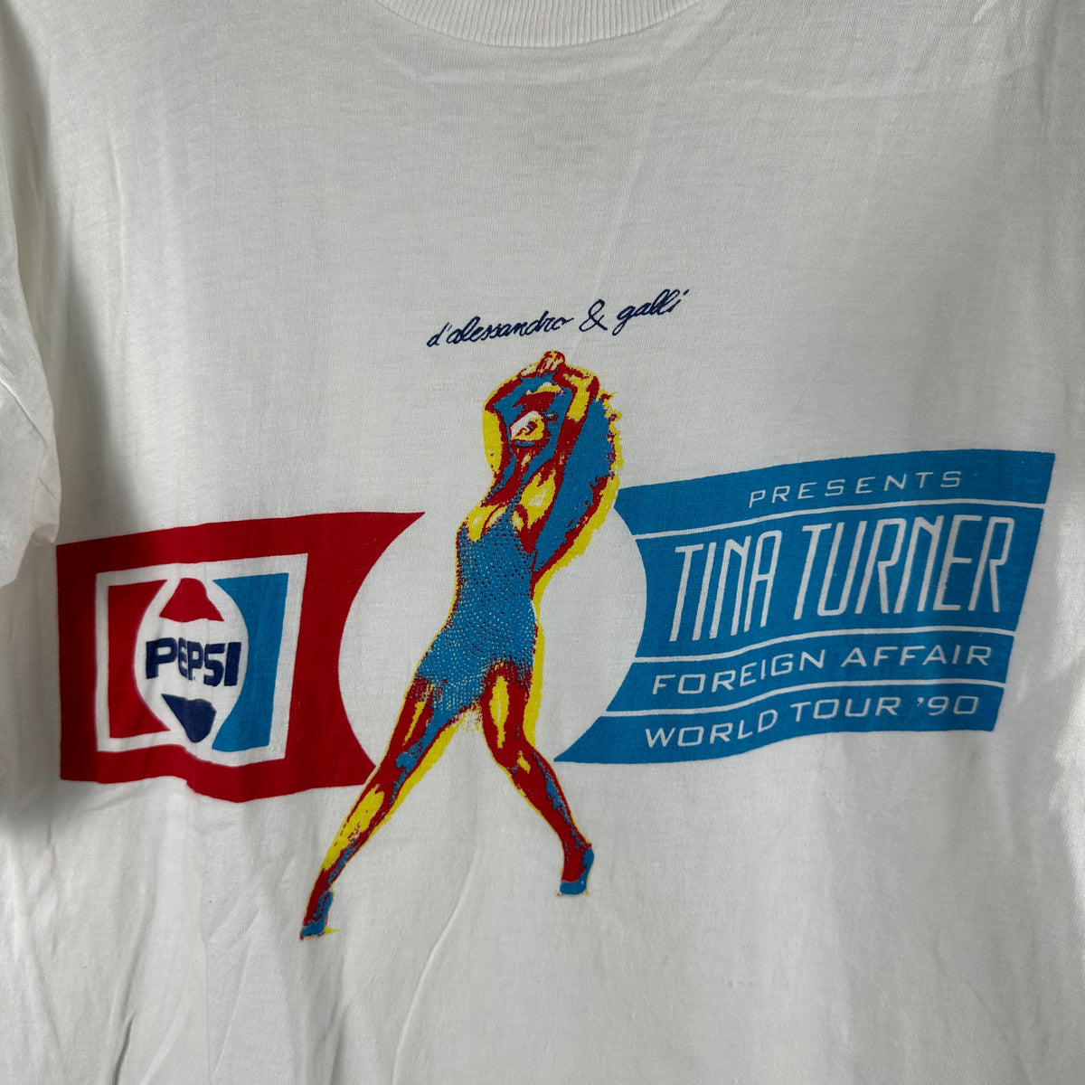 Vintage 1990 Tina Turner Foreign Affair World Tour Single Stitch T-shirt