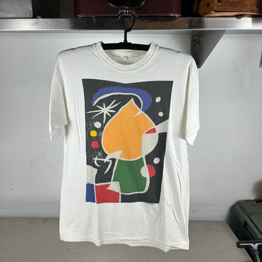 Vintage 1993 Joan Miro Abstract Artwork Graphic T-shirt
