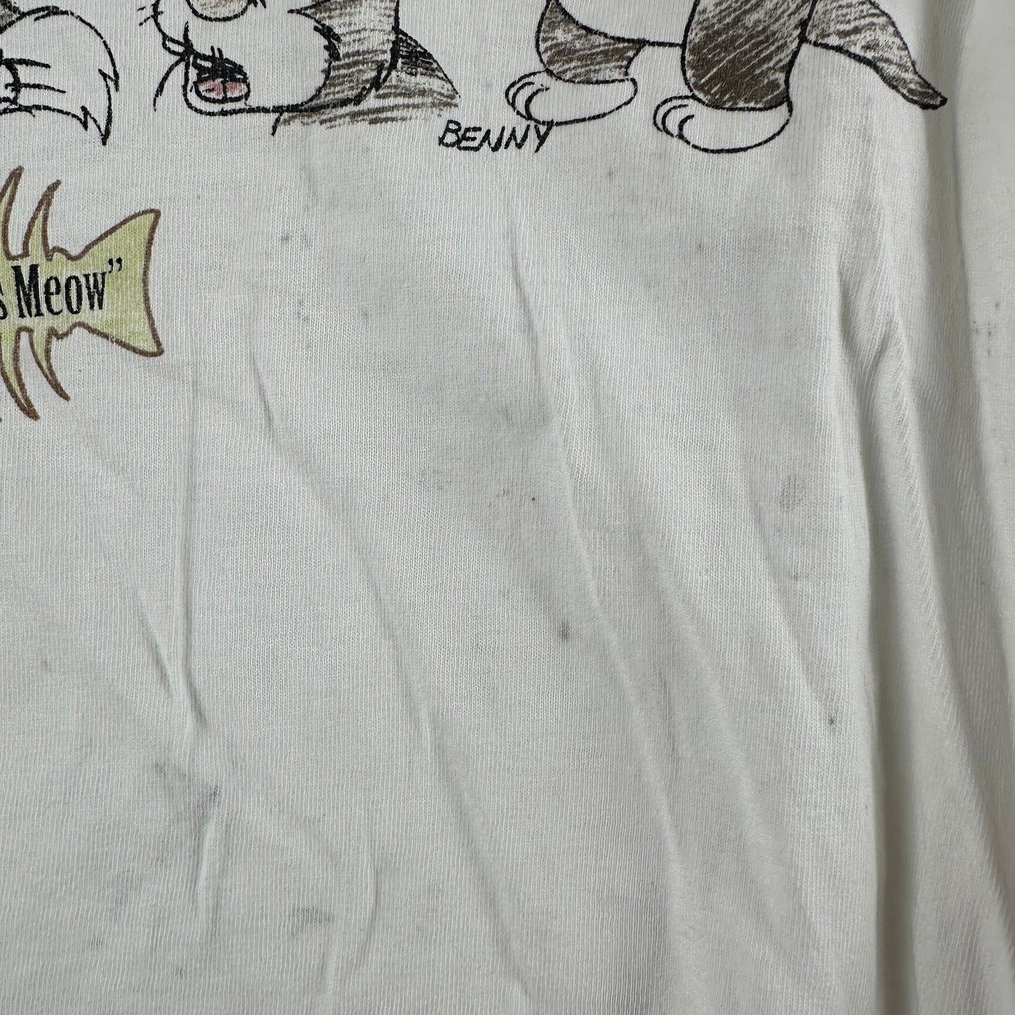 Vintage 90s The Looney Tunes Felines Cartoon Cat Characters Single Stitch T-shirt