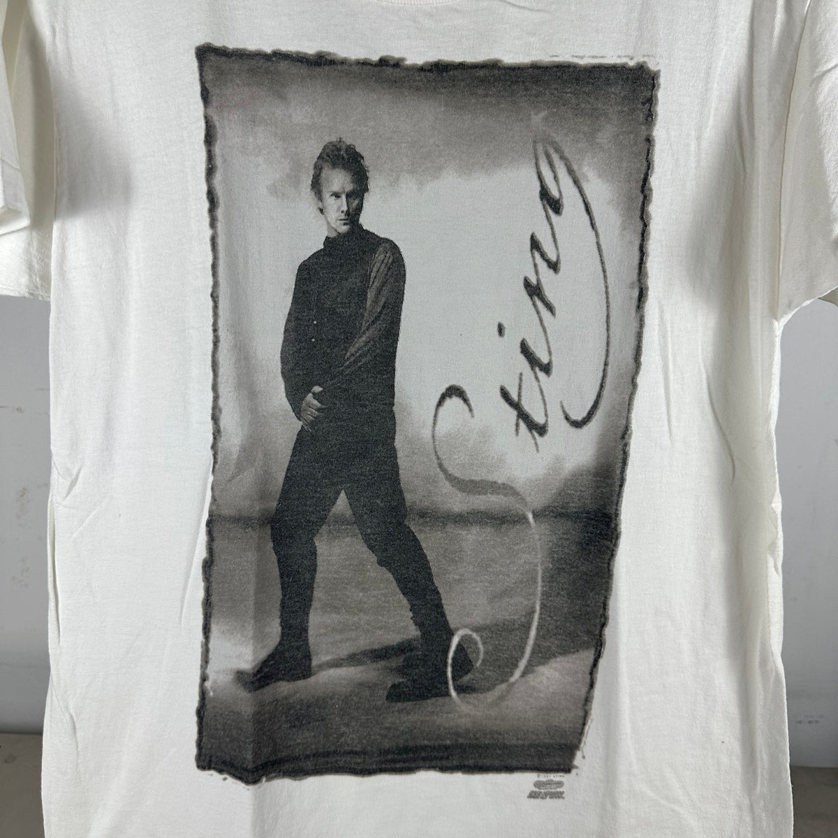 Vintage 1991 Sting Tour Concert Graphic Single Stitch T-shirt