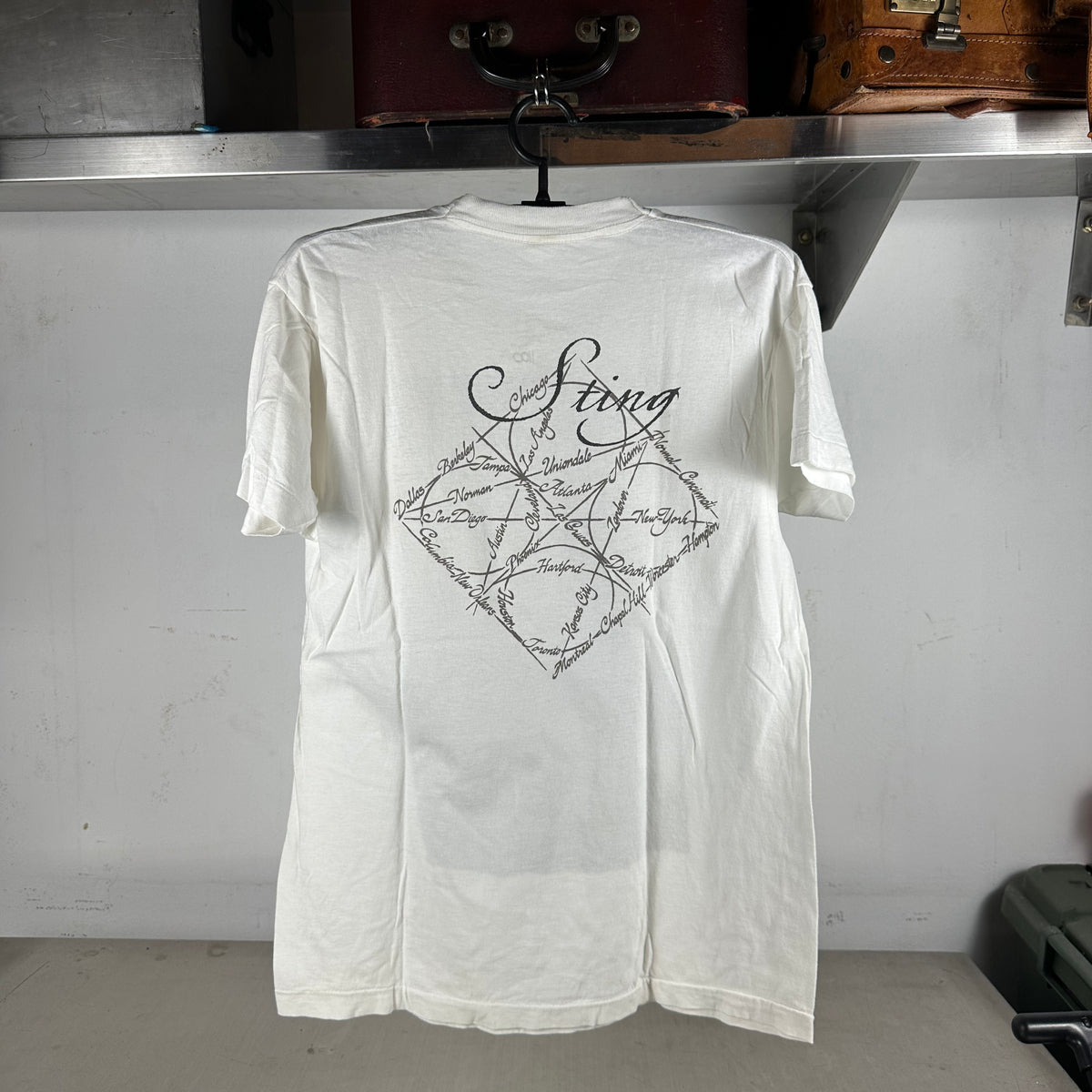Vintage 1991 Sting Tour Concert Graphic Single Stitch T-shirt