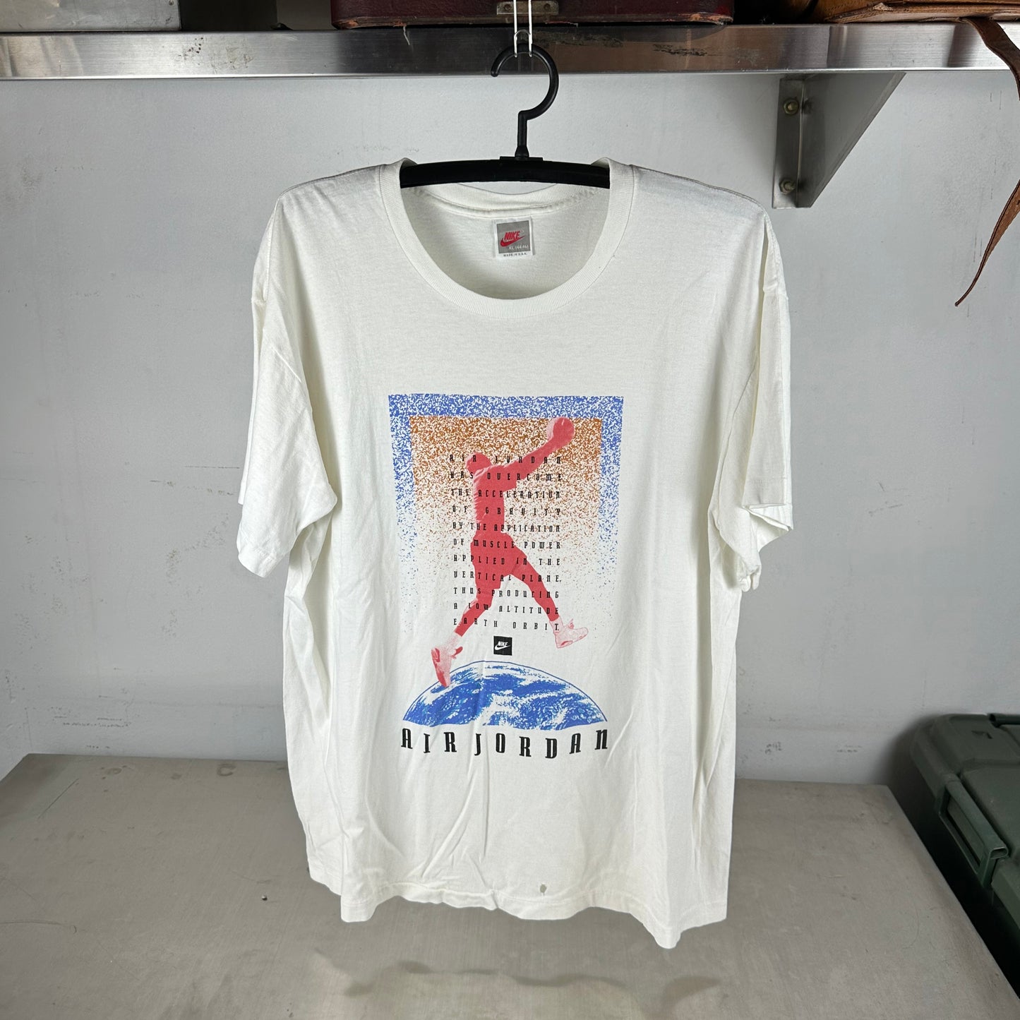 Vintage 90s Nike Air Jordan Basketball Graphic Single Stitch T-shirt
