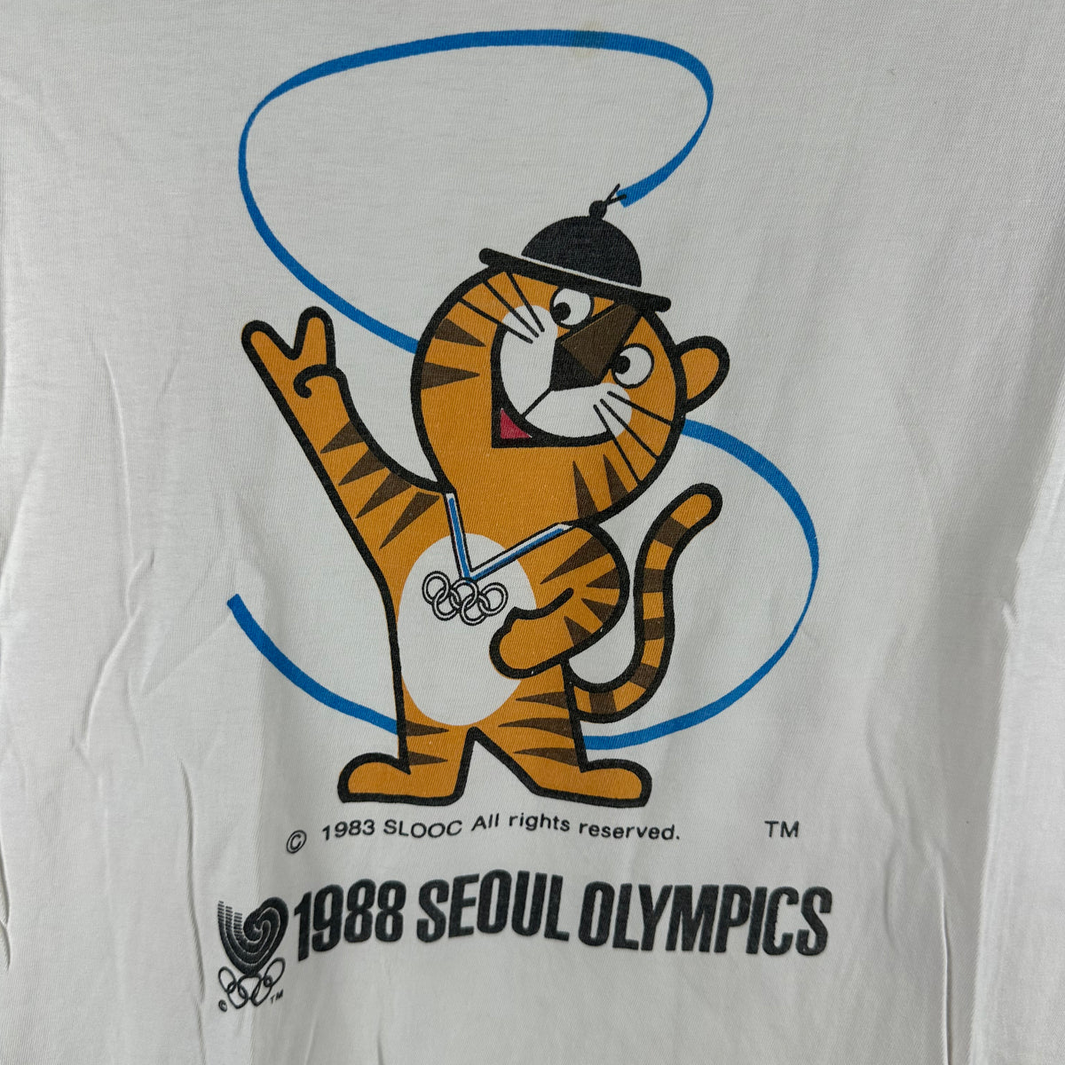 Vintage 1988 Seoul Olympics Promo Graphic Single Stitch T-shirt