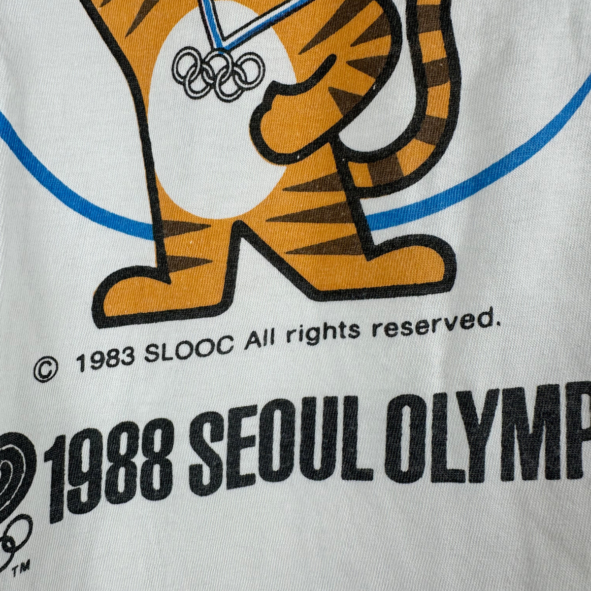 Vintage 1988 Seoul Olympics Promo Graphic Single Stitch T-shirt