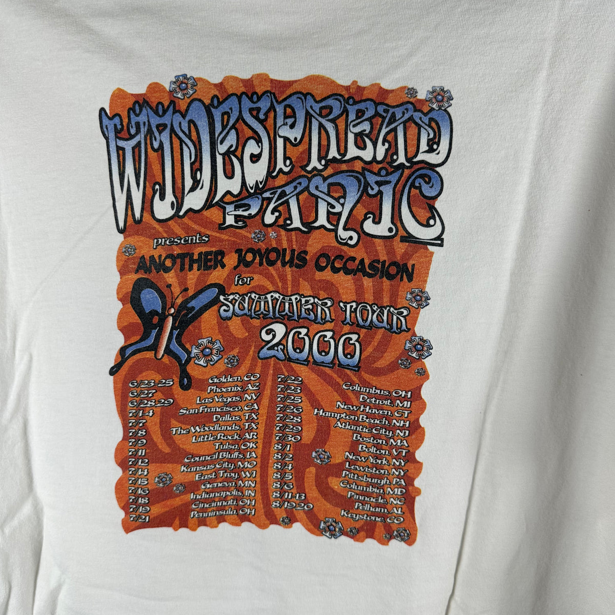Vintage 2000 Widespread Panic Another Joyous Occasion Tour Rock Band T-shirt