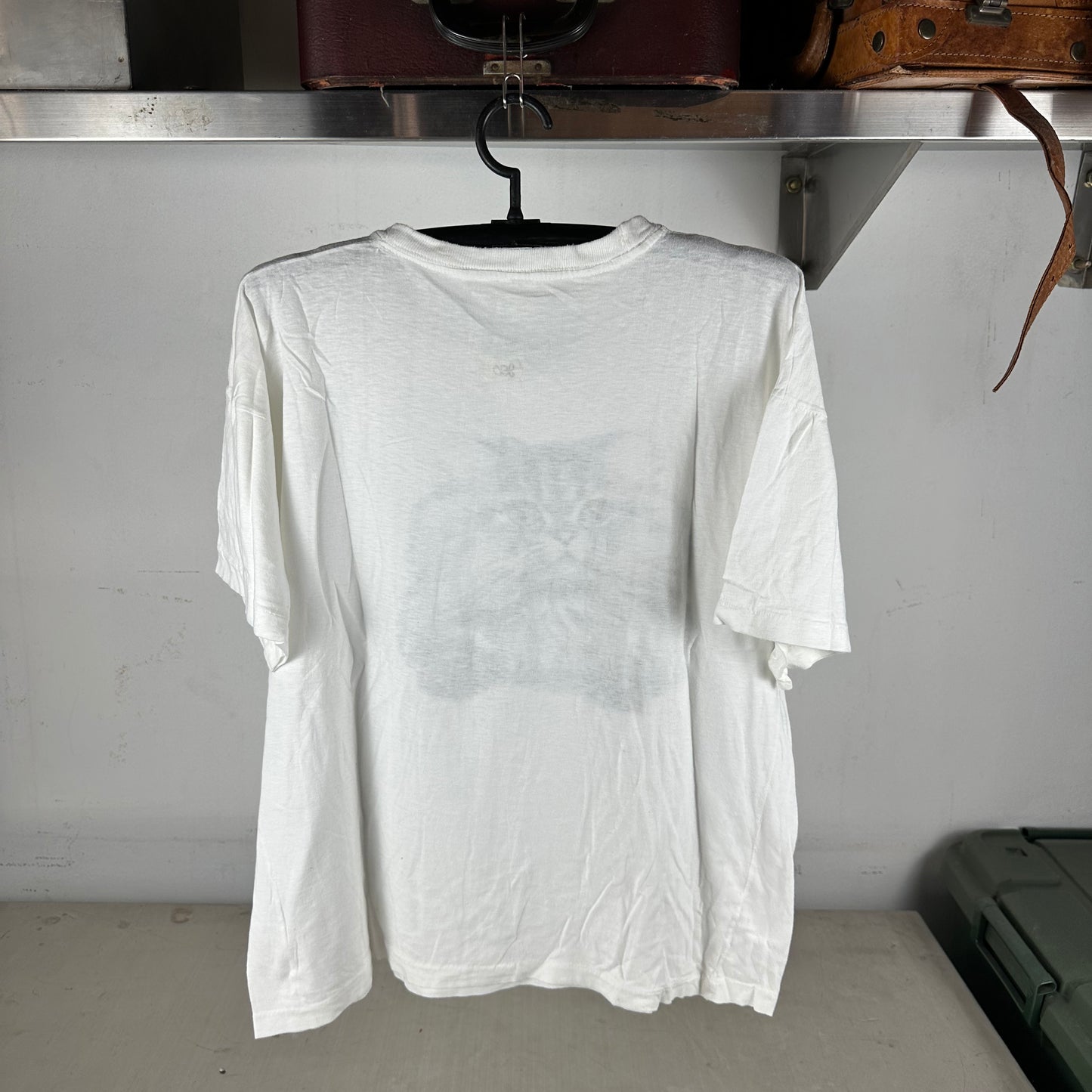 Vintage 90s Cat Face Photo Single Stitch T-shirt