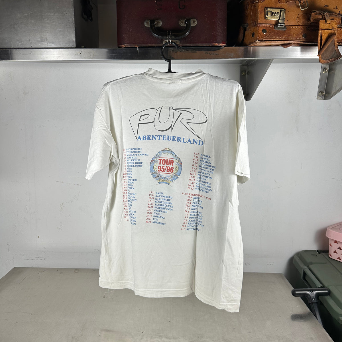 Vintage 1995/96 Pur Abenteuerland Tour Concert German Pop Band T-shirt