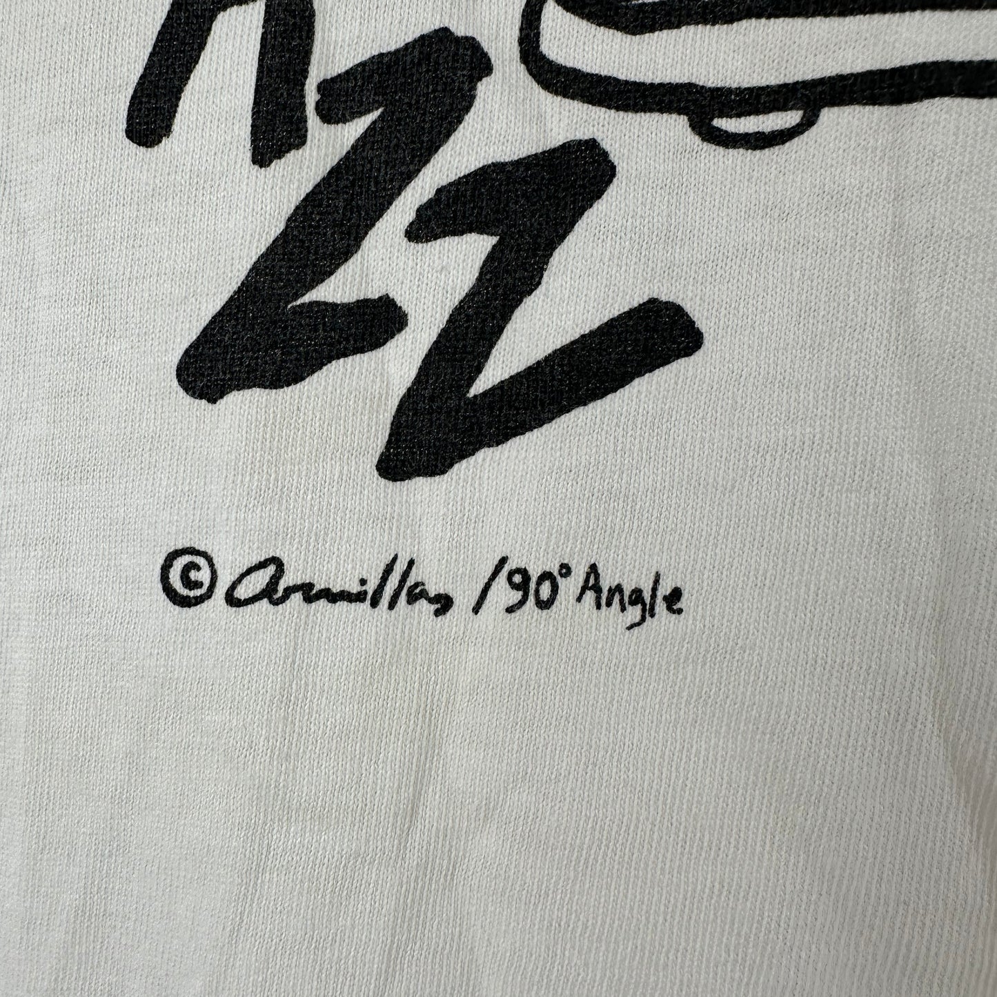 Vintage 1990 The Village New York Jazz City Artwork Single Stitch T-shirt