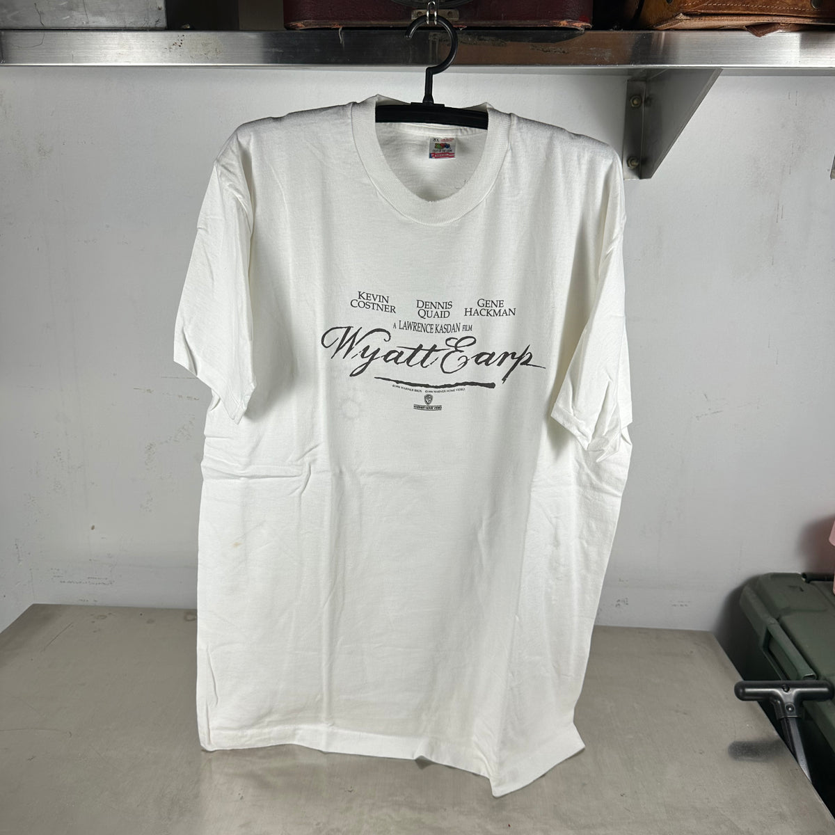 Vintage 1994 Wyatt Earp Movie Kevin Costner Promo Single Stitch T-shirt