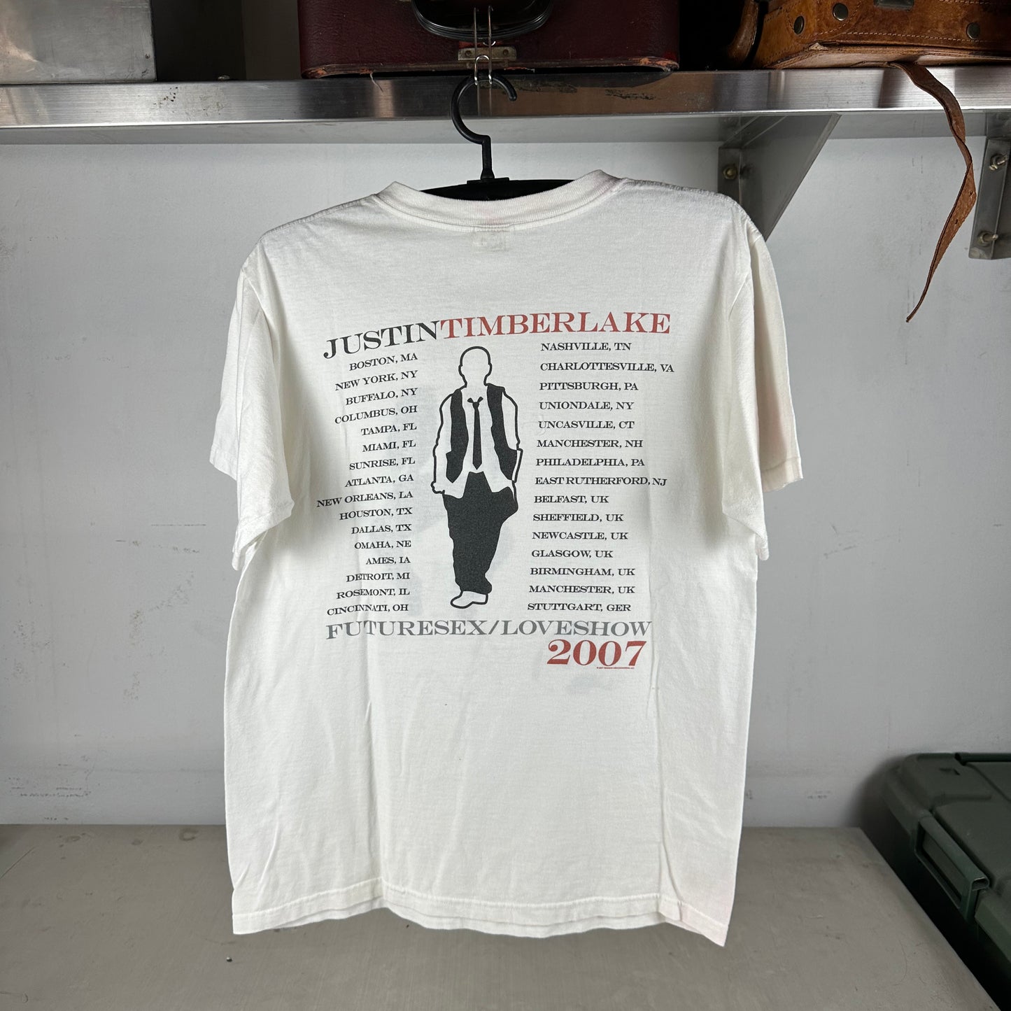 2007 Justin Timberlake FutureSex / Loveshow Tour T-shirt