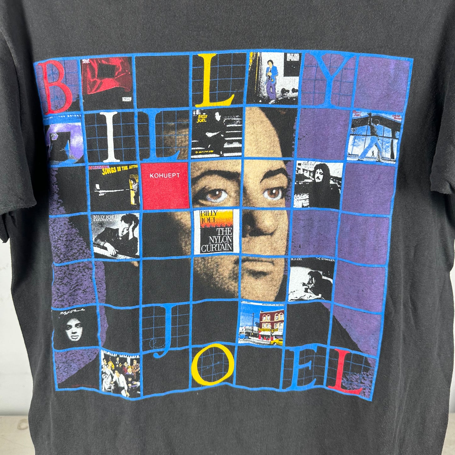 Vintage 1990 Billy Joel Giants Stadium Concert Single Stitch T-shirt