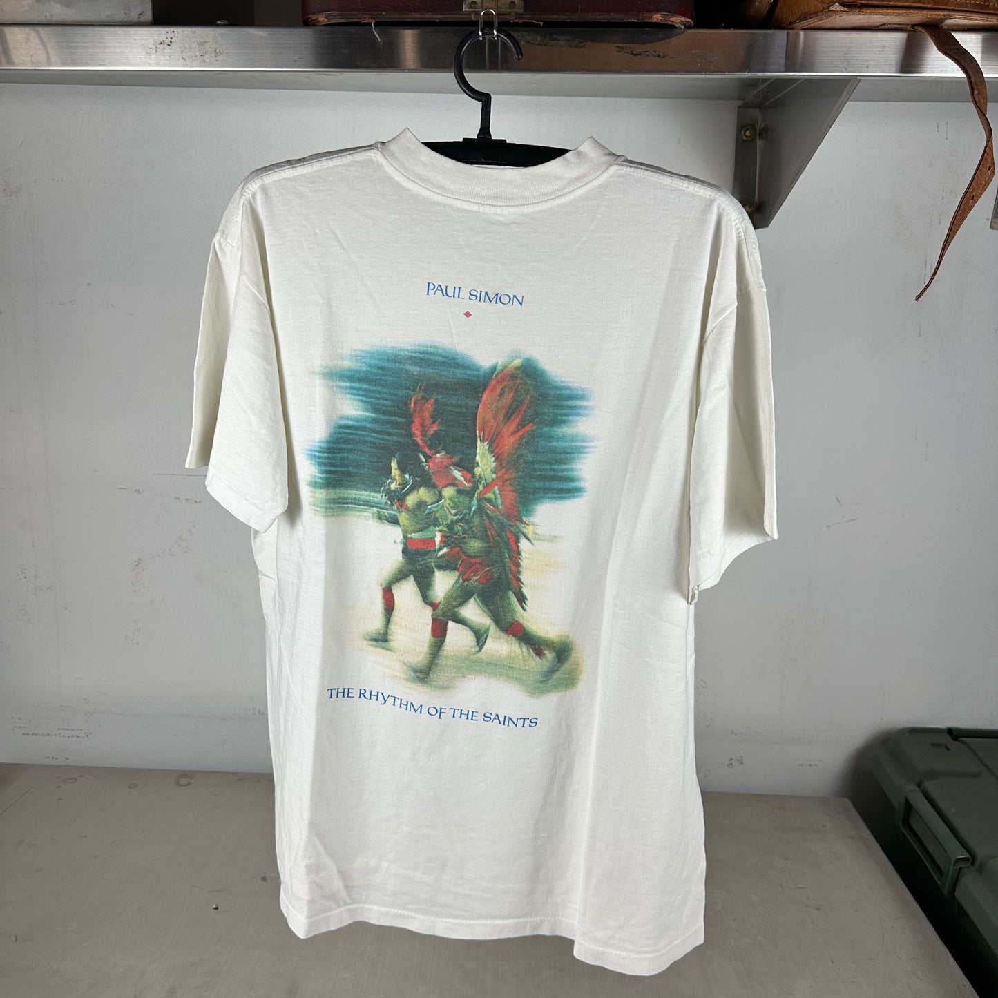 Vintage 90s Paul Simon The Rhythm of the Saints Radio Hits One Promo T-shirt