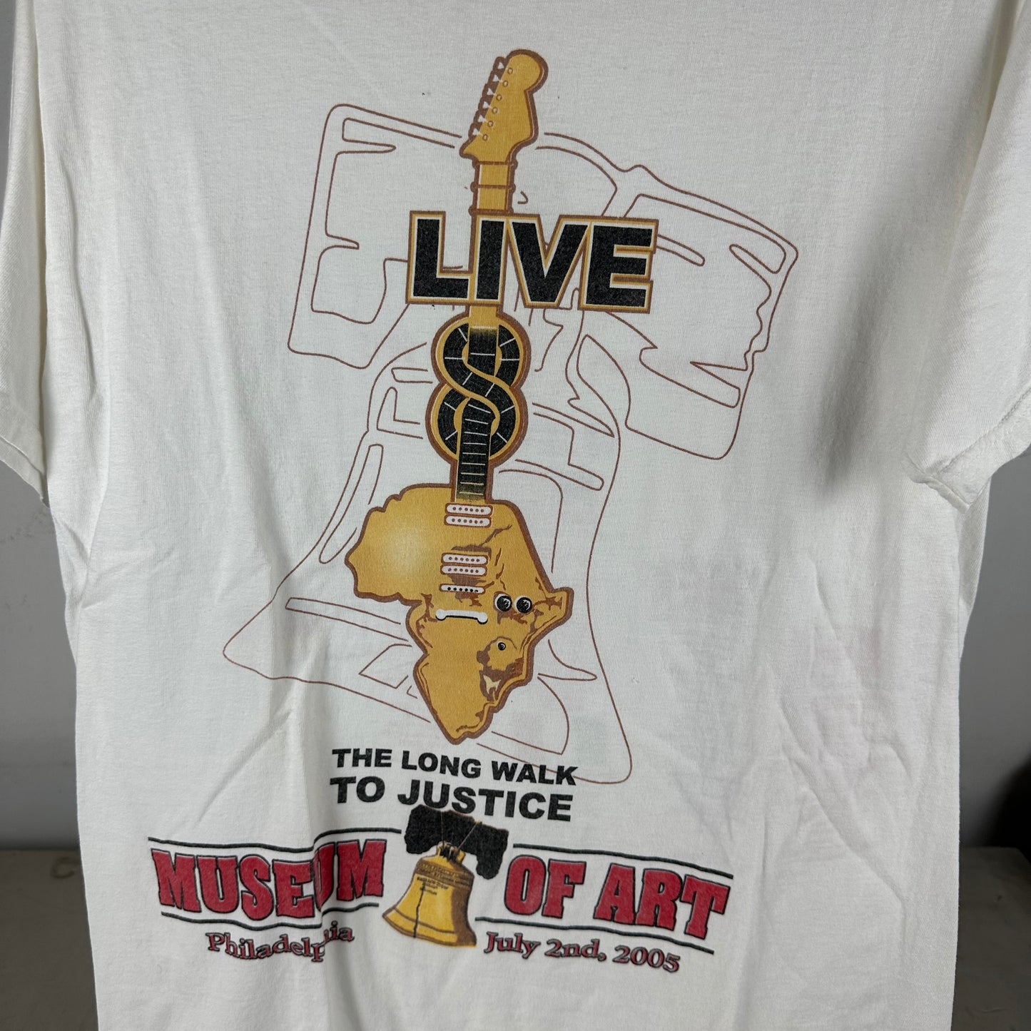 Vintage 2005 Live 8 The Long Walk of Justice Promo T-shirt