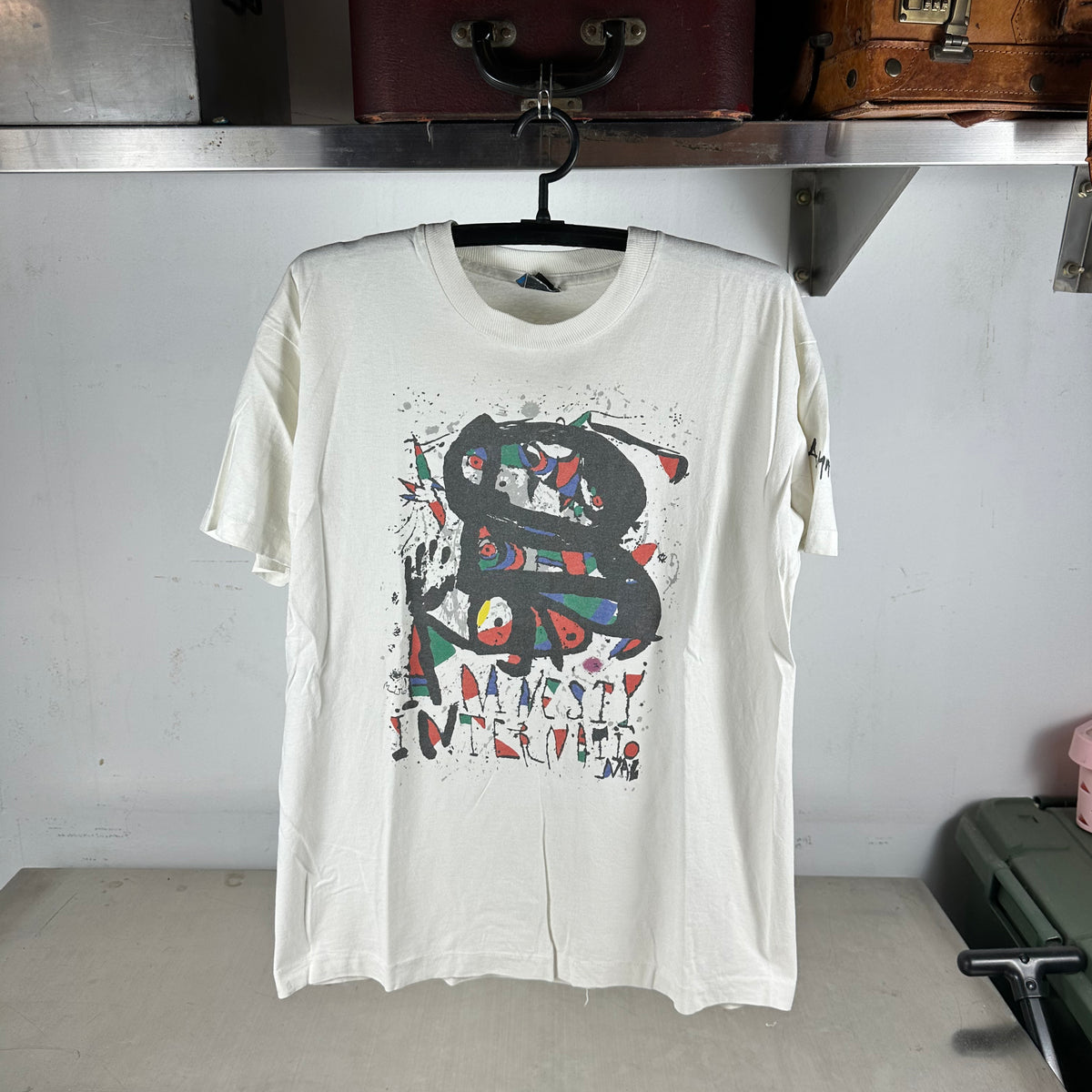 Vintage 90s Joan Miro Amnesty International Art Single Stitch T-shirt
