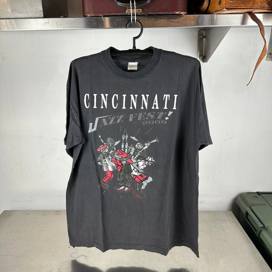 Vintage 2000 Cincinnati Jazz Festival D' Angelo Erykah Badu Gerald LeVert T-shirt