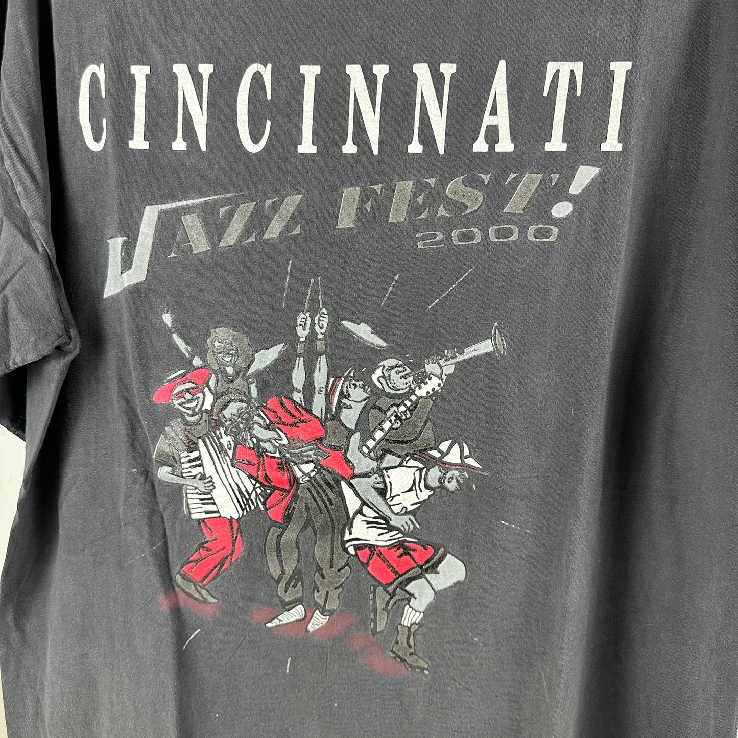 Vintage 2000 Cincinnati Jazz Festival D' Angelo Erykah Badu Gerald LeVert T-shirt