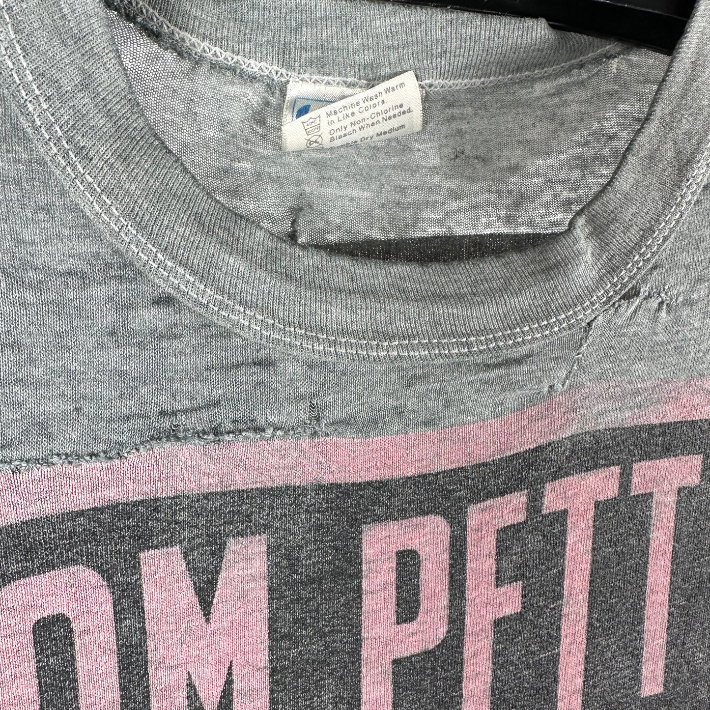 Vintage 80s Tom Petty and The Heartbreakers Full Moon Fever Tour Paper Thin T-shirt