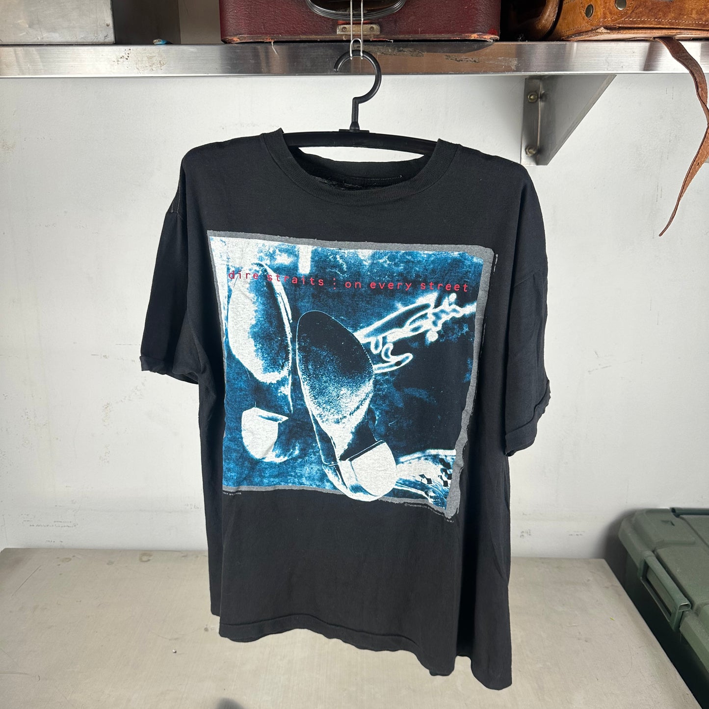 Vintage 90s Dire Straits On Every Street Europe Tour Single Stitch T-shirt