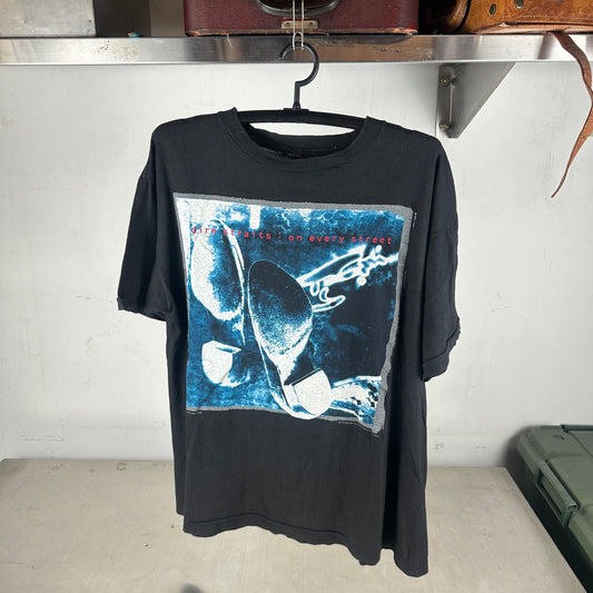 Vintage 90s Dire Straits On Every Street Europe Tour Single Stitch T-shirt