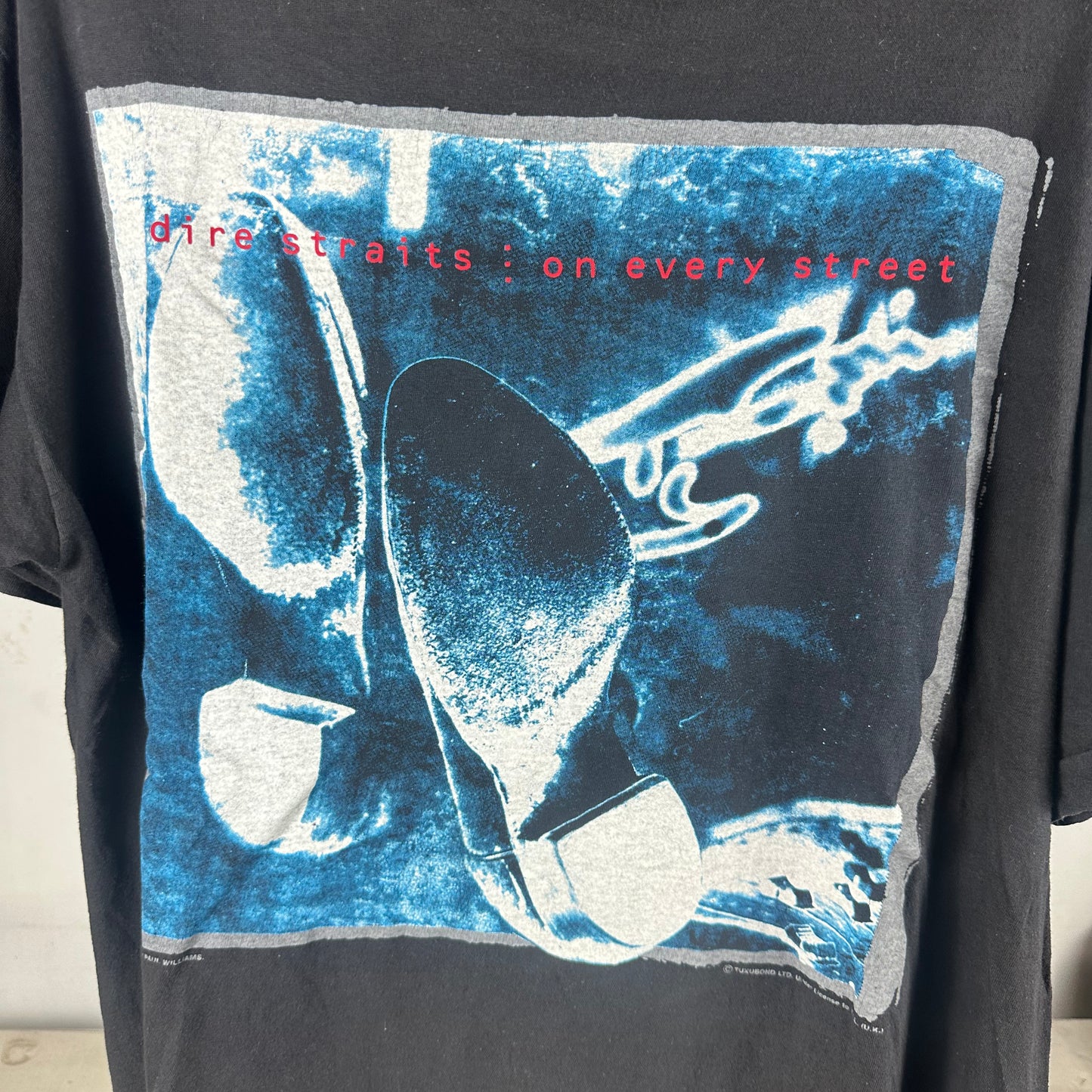 Vintage 90s Dire Straits On Every Street Europe Tour Single Stitch T-shirt