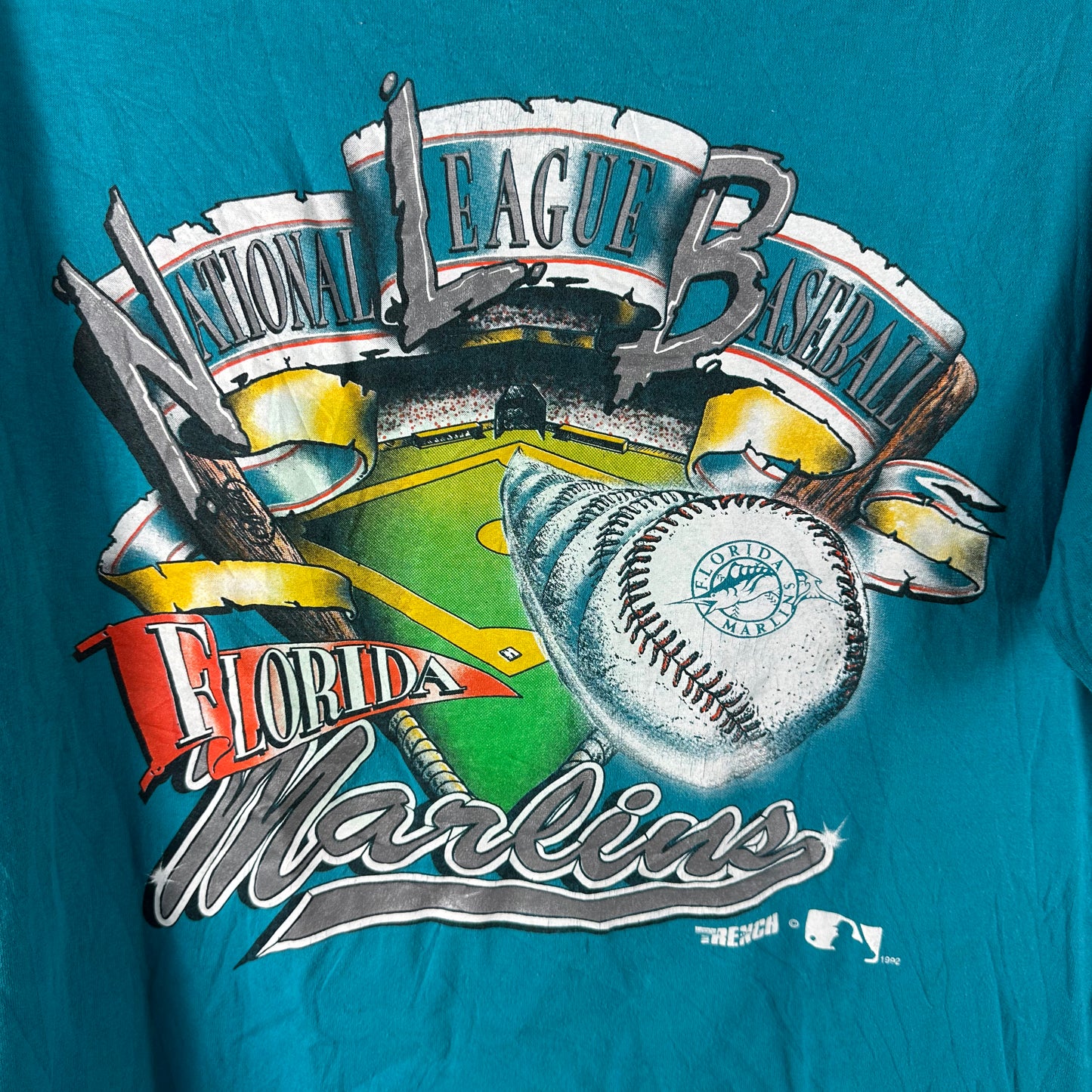 Vintage 1992 Florida Marlins Baseball MLB Single Stitch T-shirt