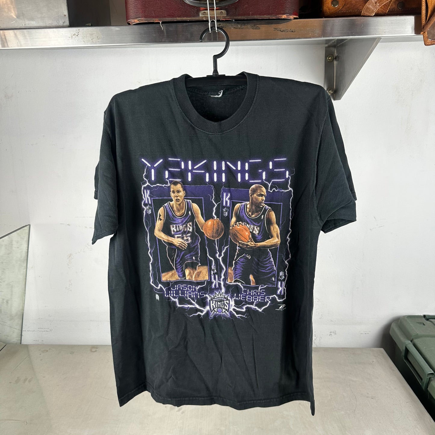 Vintage 2000 Jason Williams Chris Webber Sacramento Kings Y2Kings NBA T-shirt