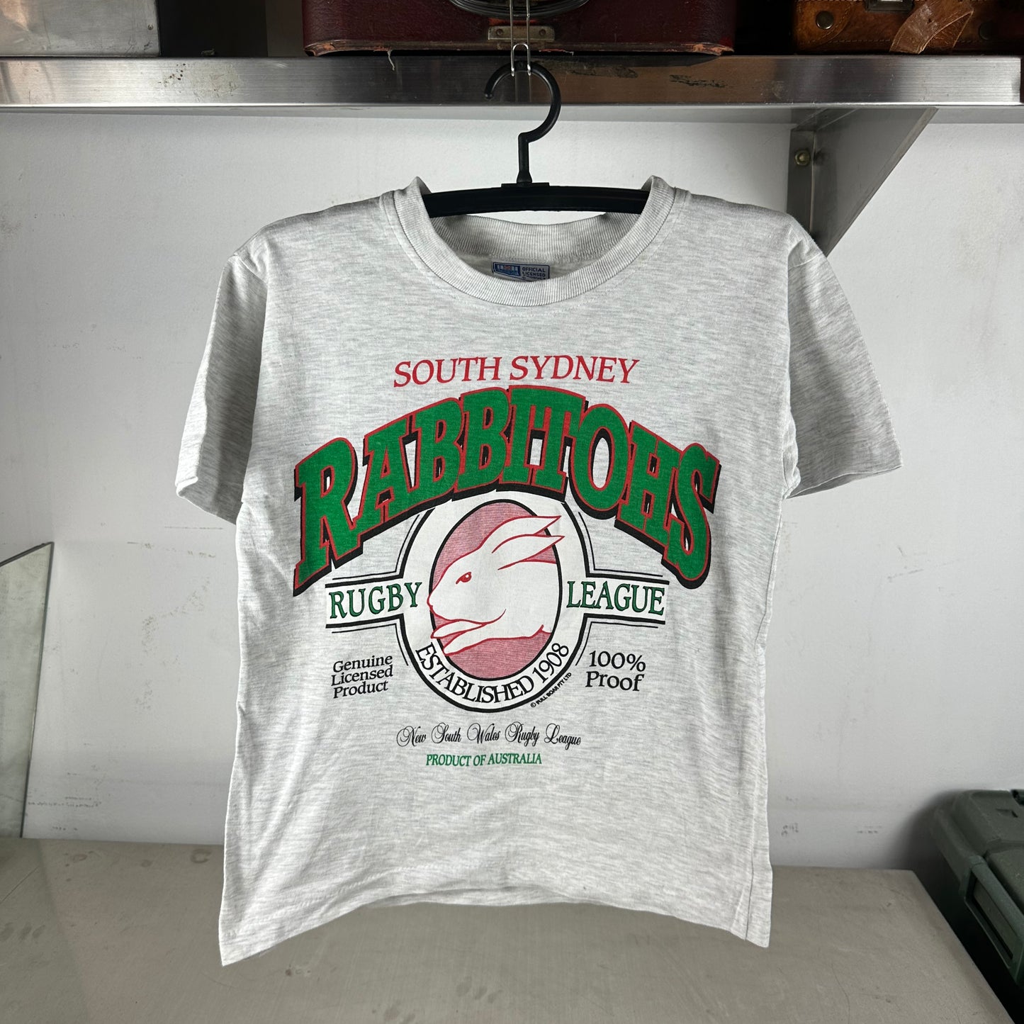 Vintage 90s South Sydney Rabbitohs NRL Graphic Single Stitch T-shirt