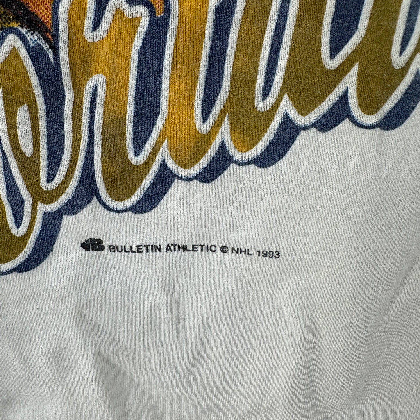 Vintage 90s Florida Panthers Bulletin Athletic NHL AOP Single Stitch T-shirt