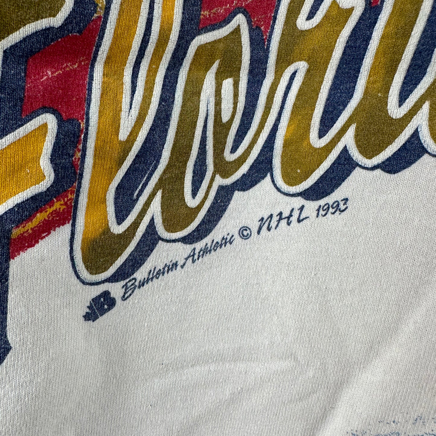 Vintage 90s Florida Panthers Bulletin Athletic NHL AOP Single Stitch T-shirt