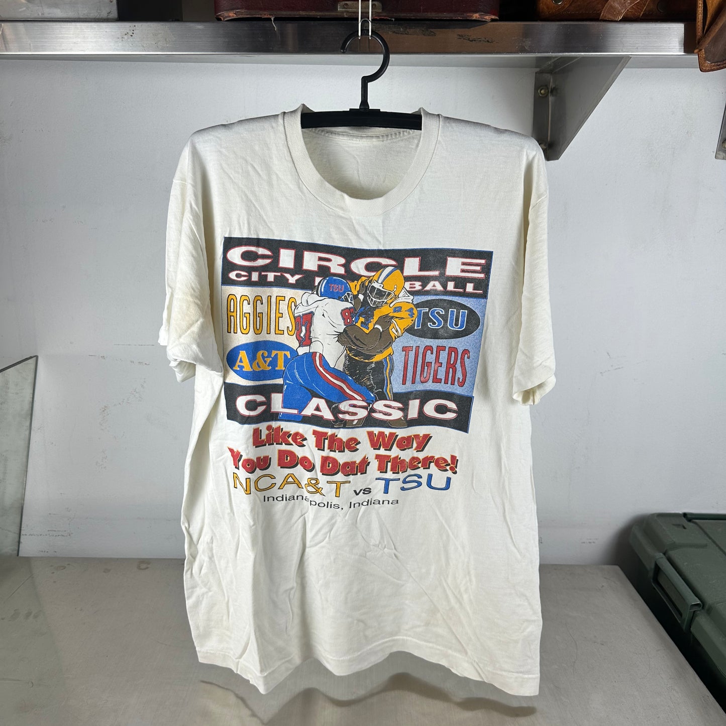 Vintage 90s Circle City Classic NCA&T VS TSU Single Stitch T-shirt