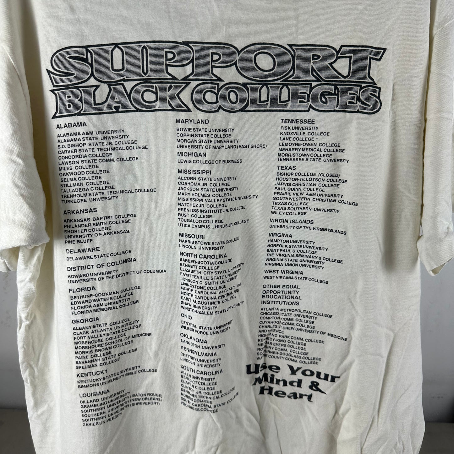Vintage 90s Circle City Classic NCA&T VS TSU Single Stitch T-shirt