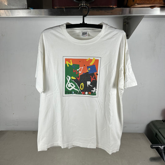 Vintage 90s New York Philharmonic Concert Graphic Single Stitch T-shirt