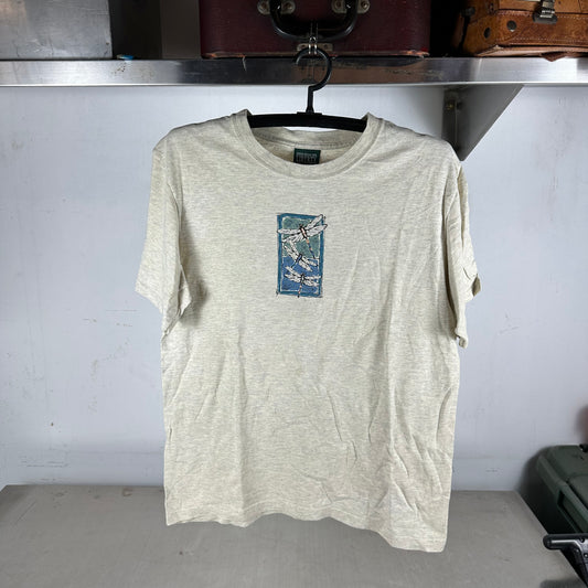 Vintage 90s Fireflies Nature Artwork Graphic T-shirt