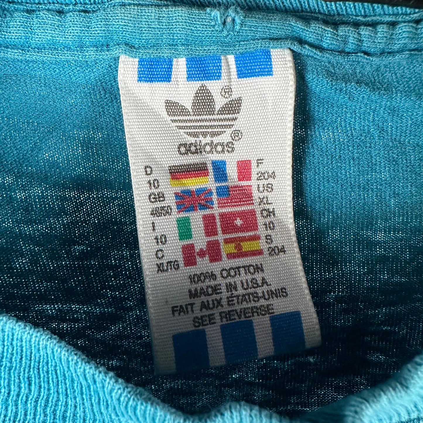 Vintage 90s Adidas Soccer Show Me Your Copas Graphic Single Stitch T-shirt