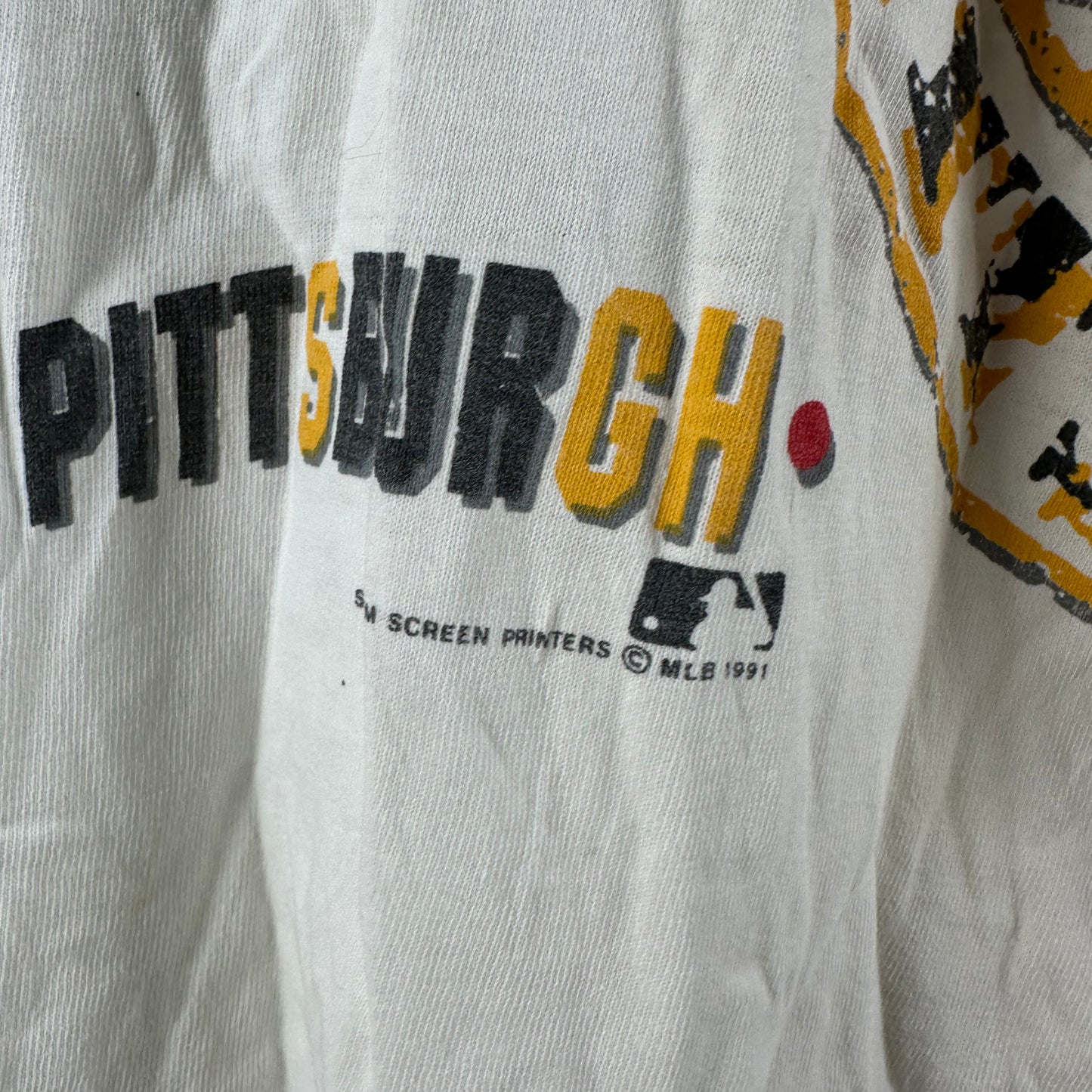 Vintage 1991 Pittsburgh Pirates Around the Horn MLB Salem Sportswear AOP T-shirt