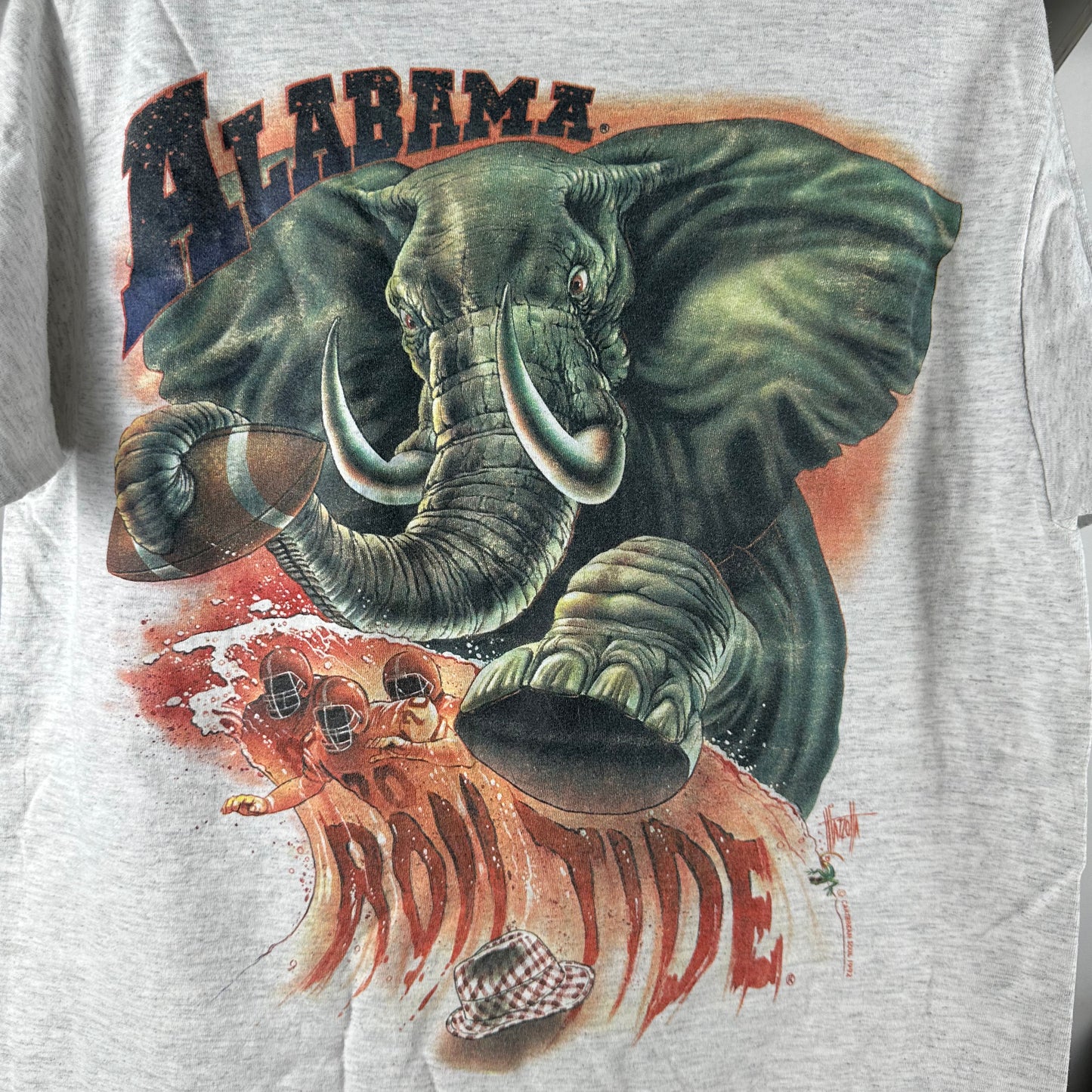 Vintage 1992 Alabama Crimson Tide Roll Tide NCAA Caribbean Soul Single Stitch T-shirt