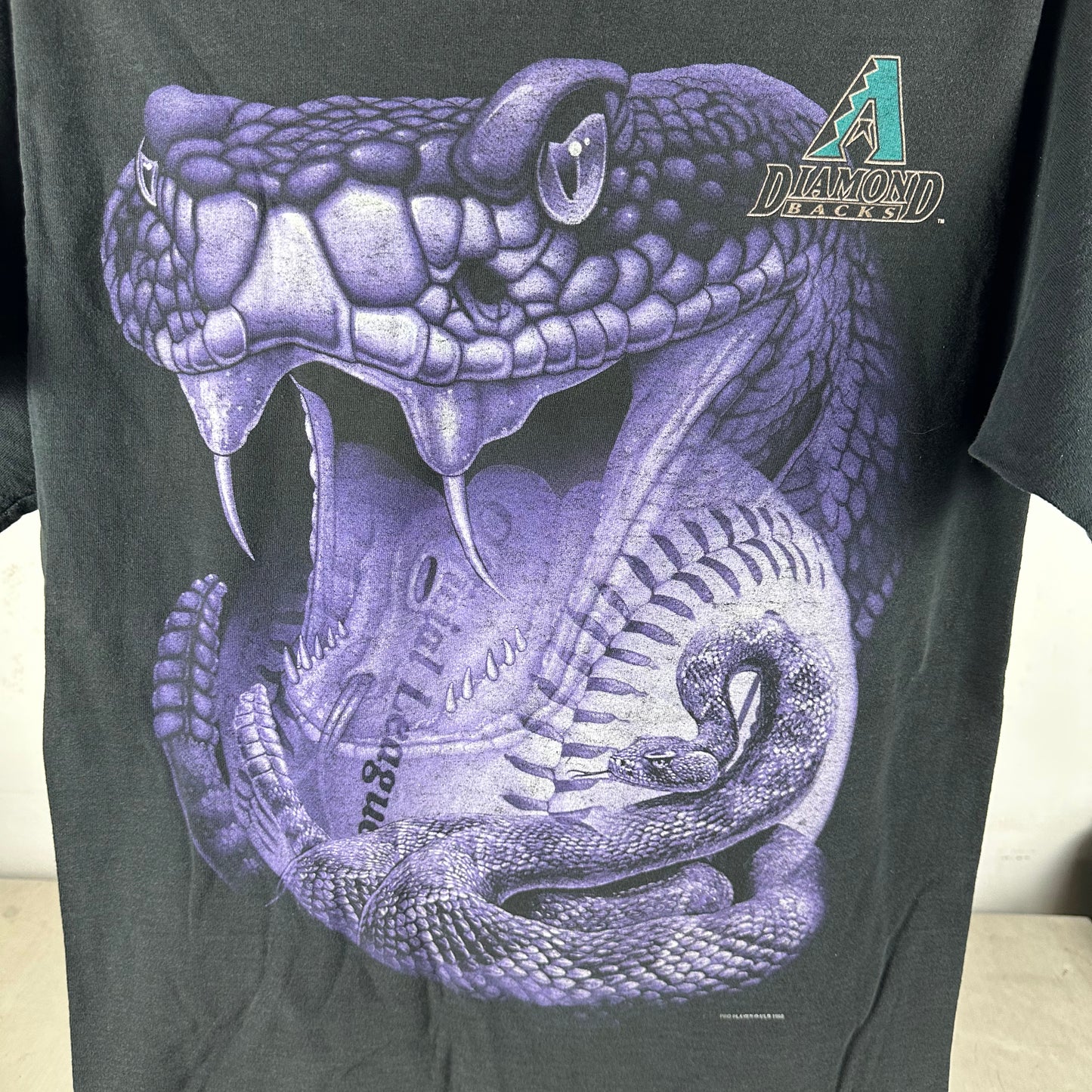 Vintage 1998 Arizona Diamondbacks Big Graphic MLB Pro Player T-shirt