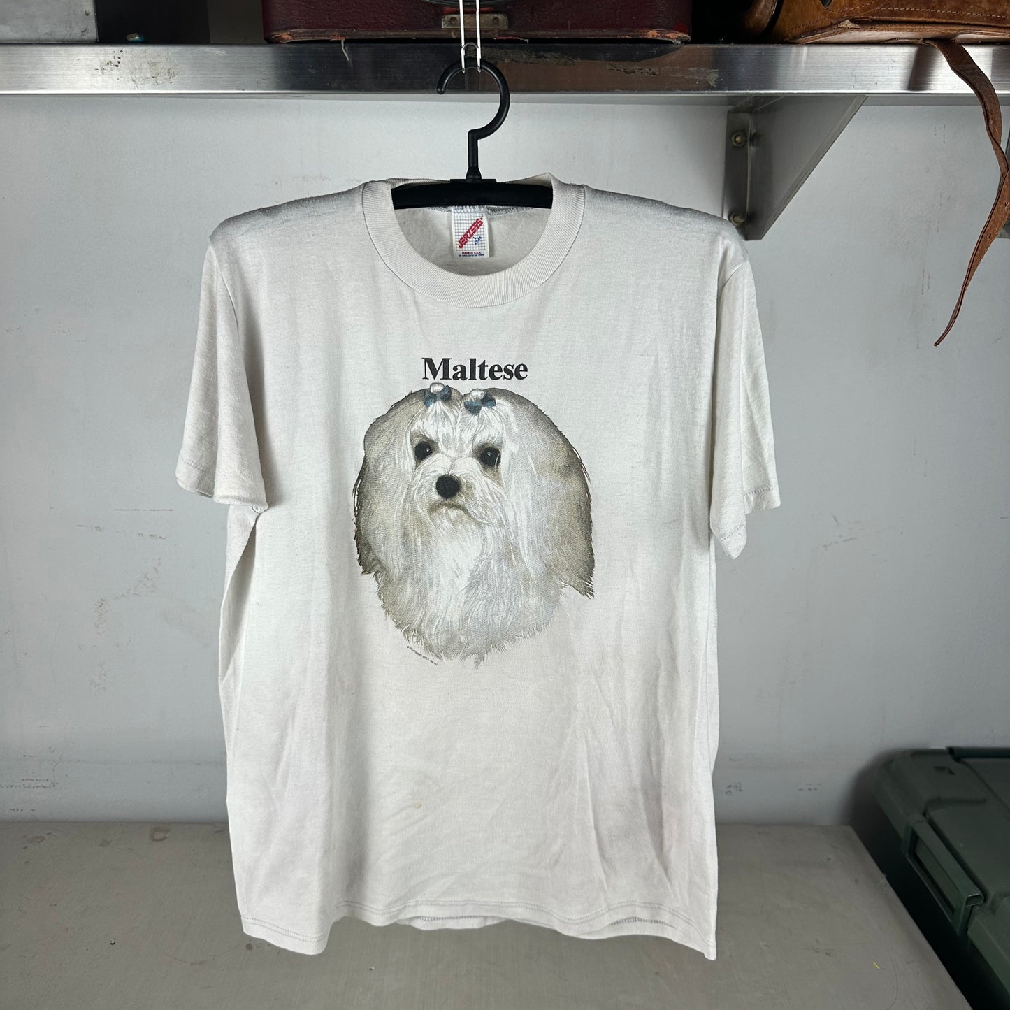 Vintage 90s Maltese Dog Breed Graphic T-shirt