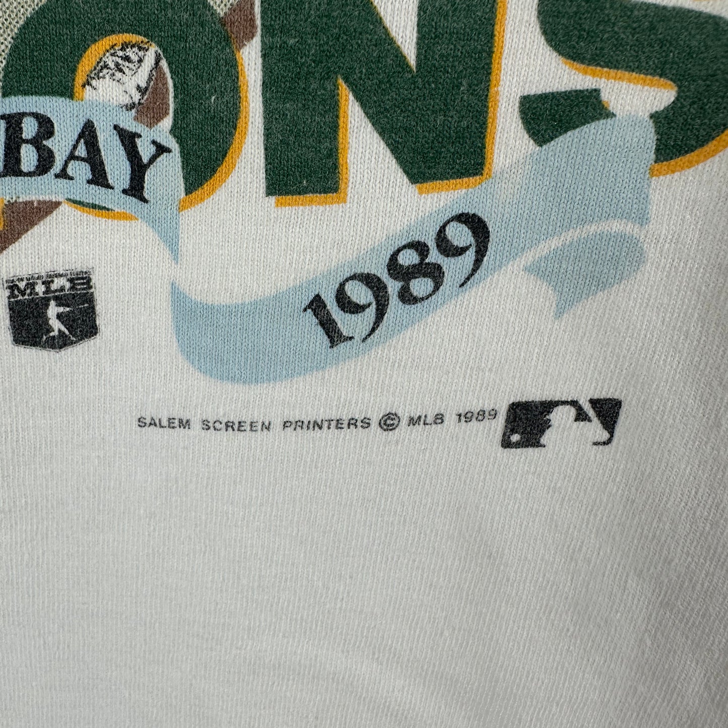 Vintage 1989 Oakland Athletics MLB World Series Champions Caricature T-shirt