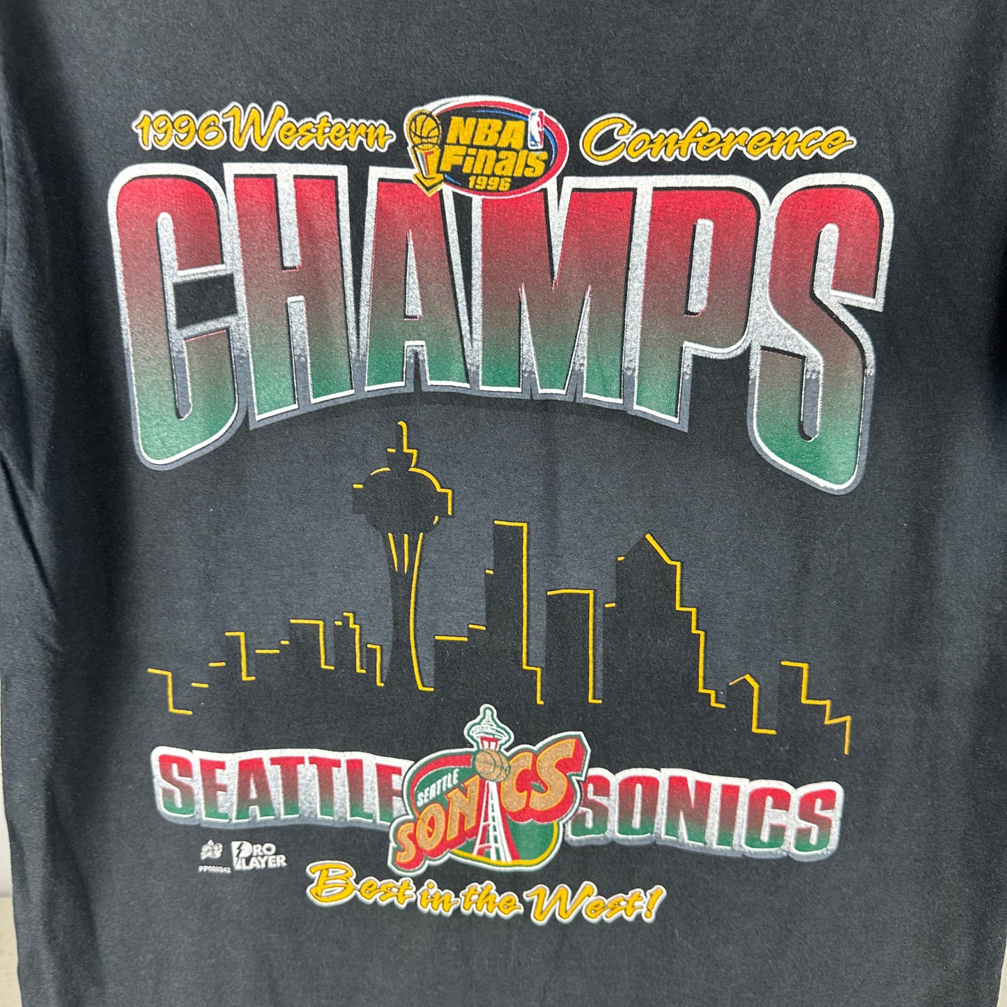 Vintage 1996 Seattle Supersonics NBA Finals Single Stitch T-shirt