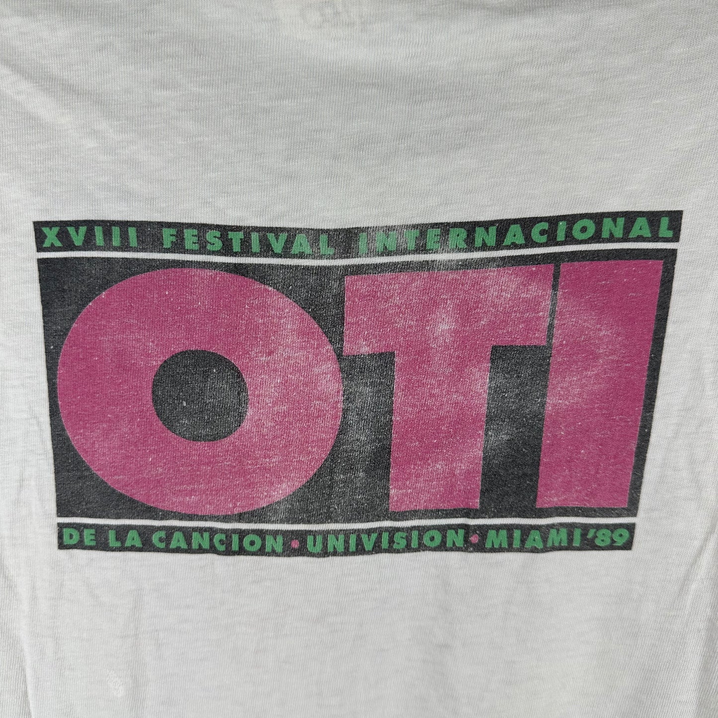 Vintage 1989 OTI Music Festival Artwork Promo Single Stitch T-shirt